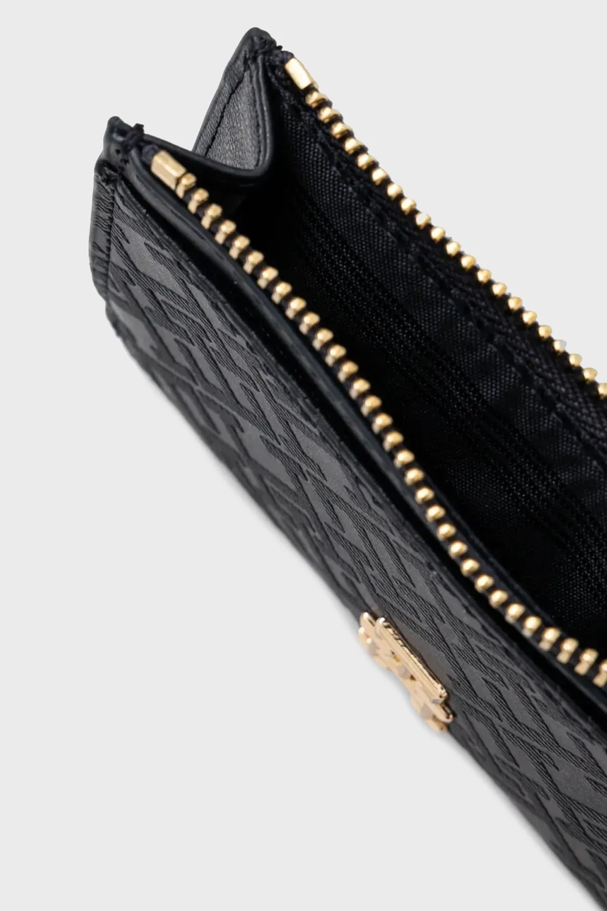 Tommy Hilfiger Monogram Logo Baskılı Fermuarlı Bayan Kartlık AW0AW17401 DW6 LACİVERT - 3