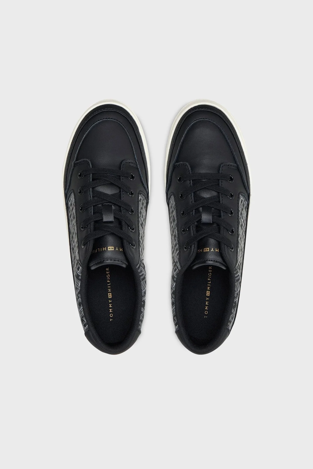 Tommy Hilfiger Monogramlı Sneaker Bayan Ayakkabı FW0FW08331 BDS SİYAH - 4