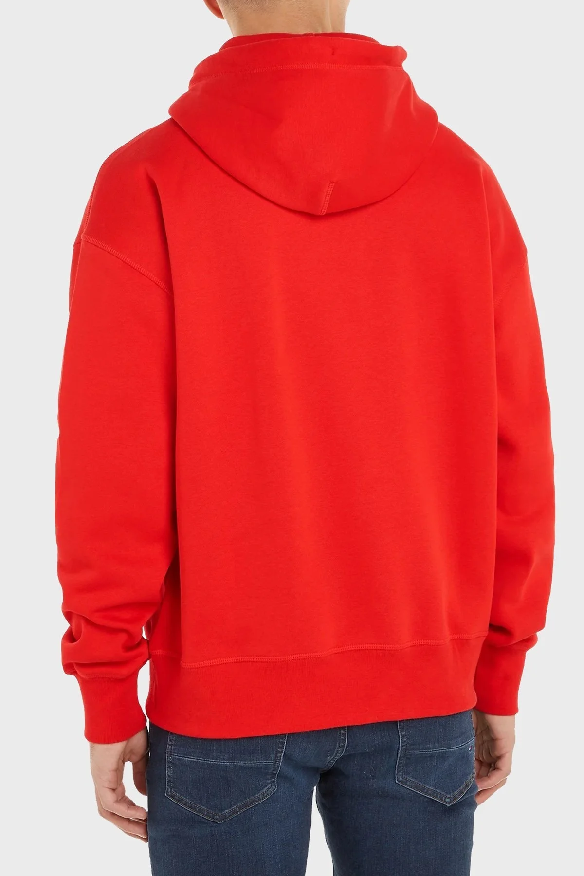 Tommy Hilfiger Nakışlı Pamuklu Regular Fit Kapüşonlu Erkek Sweat MW0MW33062 SNE KIRMIZI - 2