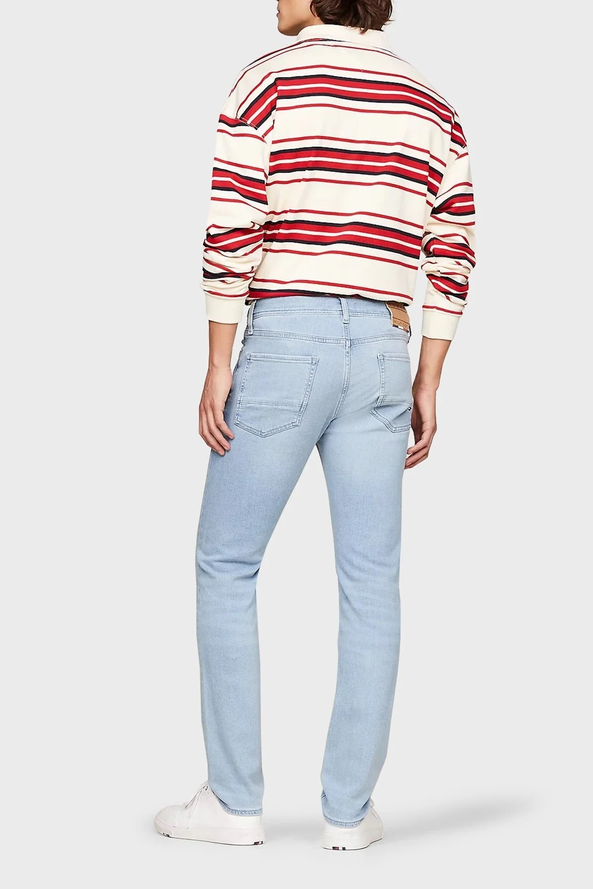 Tommy Hilfiger Normal Bel Slim Fit Jeans Erkek Kot Pantolon MW0MW31095 1AC AÇIK MAVİ - 7