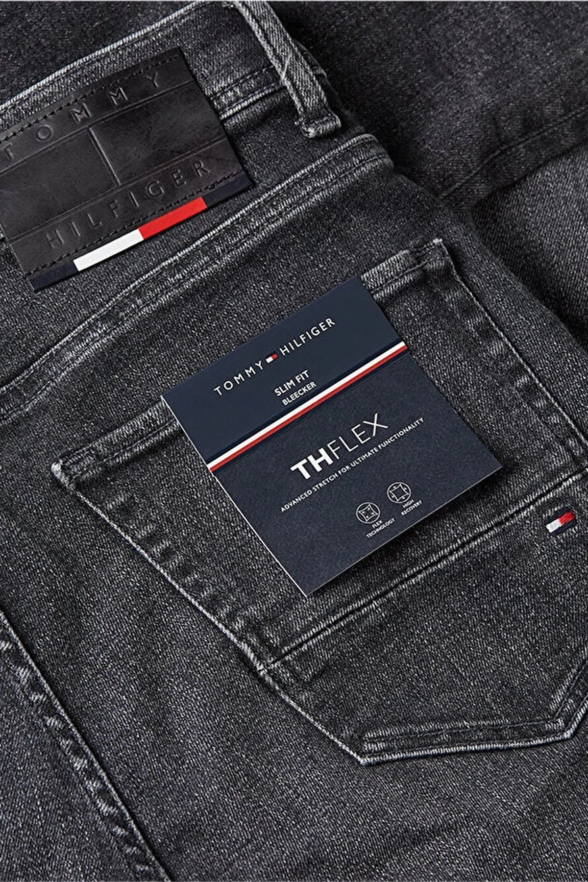 Tommy Hilfiger Normal Bel Slim Fit Jeans Erkek Kot Pantolon MW0MW32086 1B3 ANTRASİT - 4