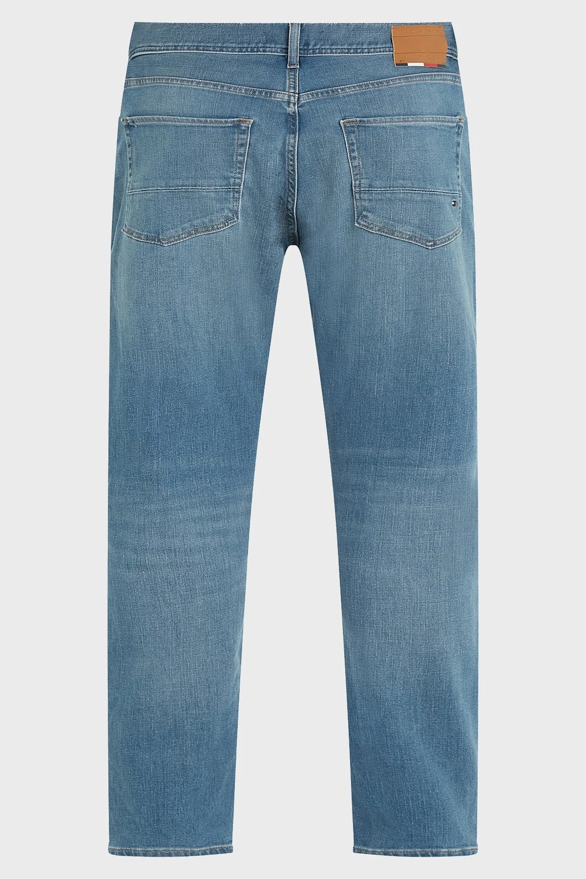 Tommy Hilfiger Organik Pamuklu Normal Bel Slim Taper Fit Jeans Erkek Kot Pantolon MW0MW33971 1BA AÇIK MAVİ - 3