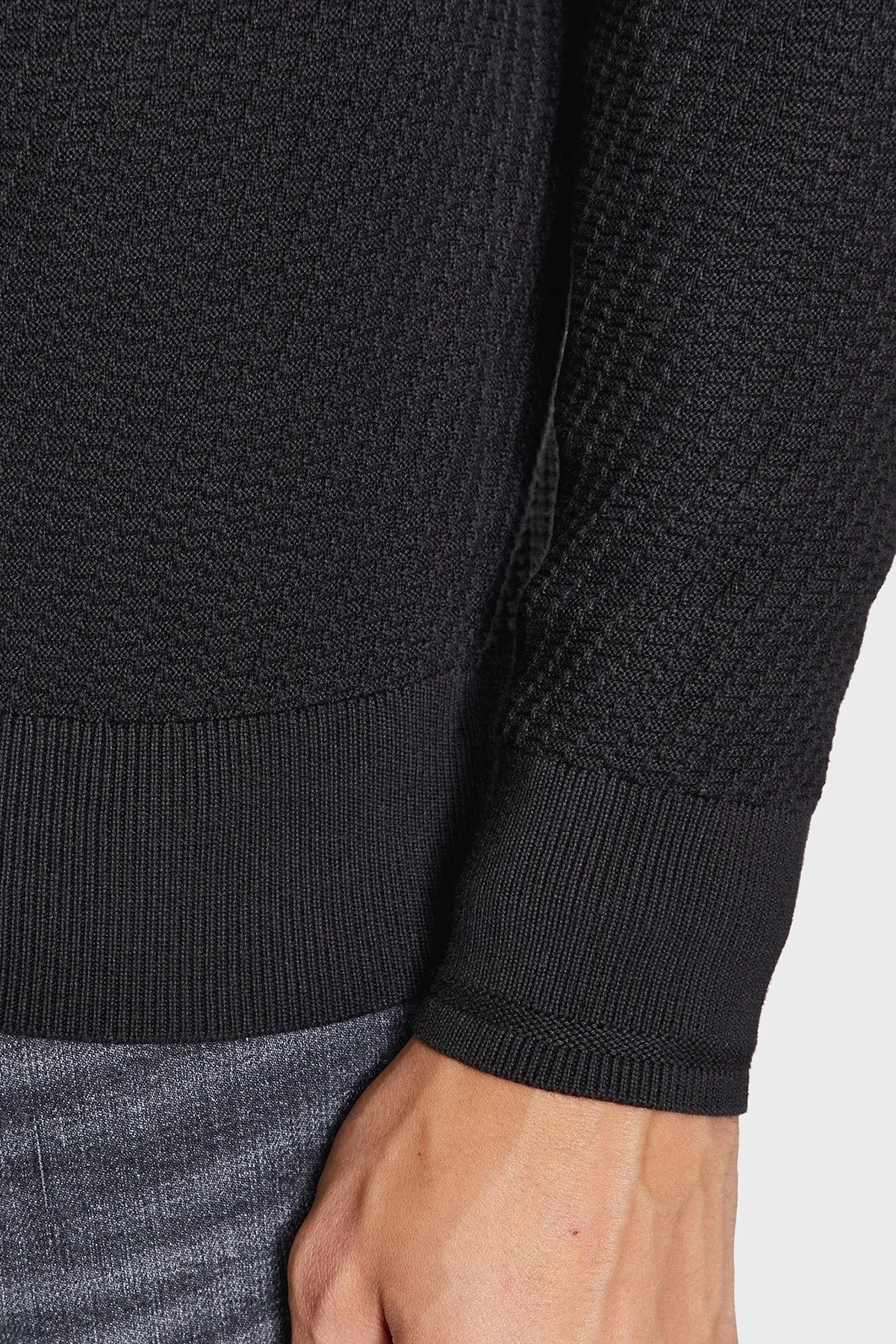 Tommy Hilfiger Organik Pamuklu Regular Fit Bisiklet Yaka Erkek Kazak MW0MW33131 BDS SİYAH - 5