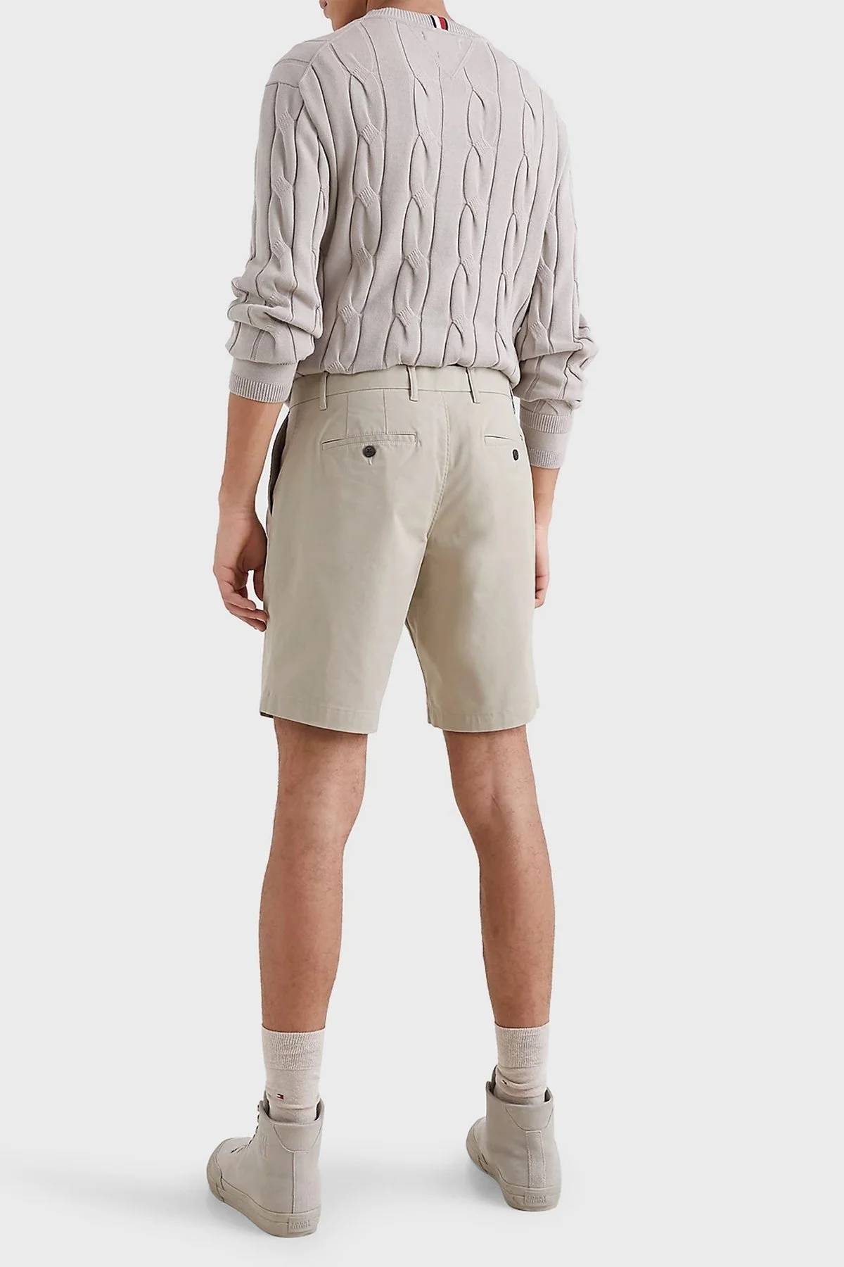 Tommy Hilfiger Organik Pamuklu Regular Fit Cepli Erkek Short MW0MW23563 AEP BEJ - 3