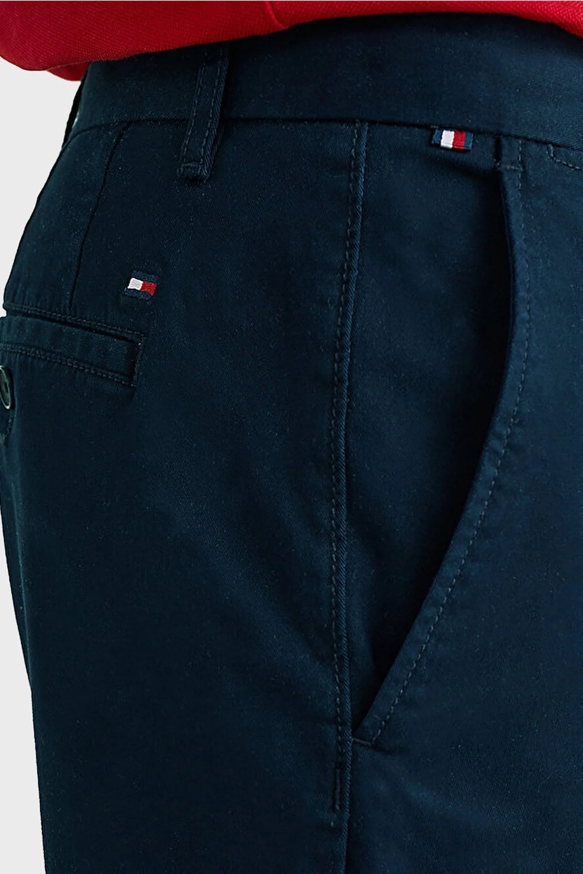 Tommy Hilfiger Organik Pamuklu Regular Fit Cepli Erkek Short MW0MW23563 DW5 LACİVERT - 9