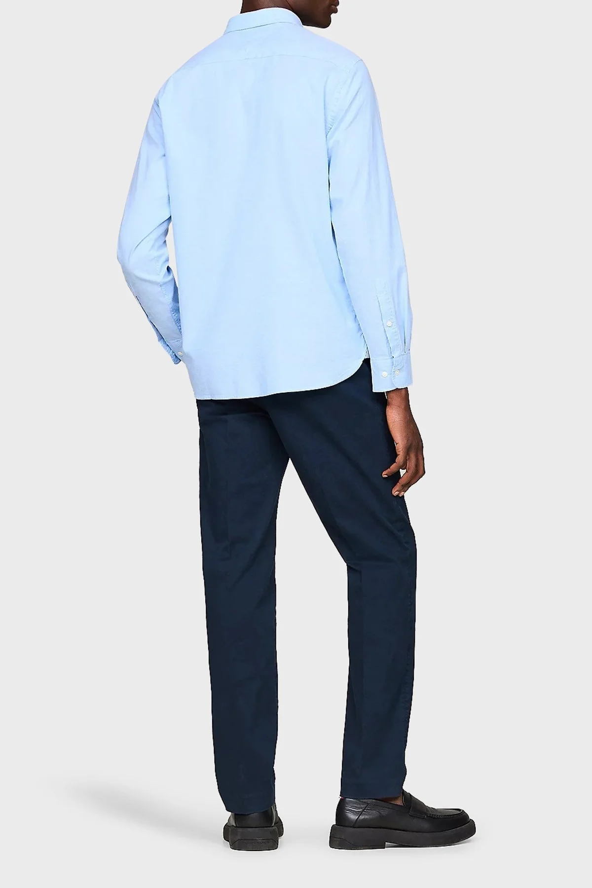 Tommy Hilfiger Organik Pamuklu Regular Fit Erkek Gömlek MW0MW29968 0GY LACİVERT - 2