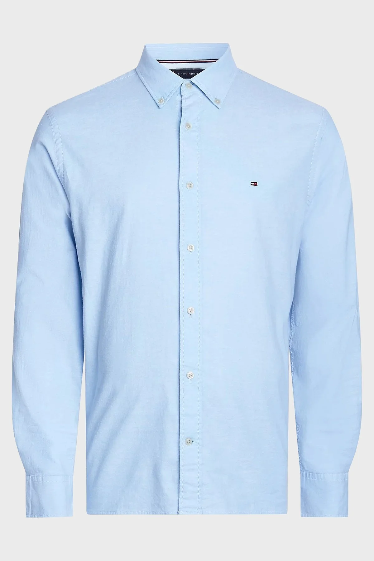 Tommy Hilfiger Organik Pamuklu Regular Fit Erkek Gömlek MW0MW29968 0GY LACİVERT - 5