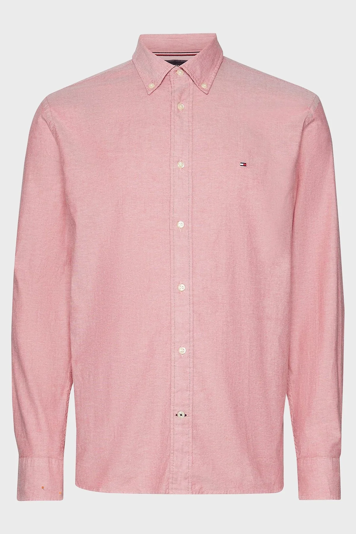 Tommy Hilfiger Organik Pamuklu Regular Fit Erkek Gömlek MW0MW29968 0KP BORDO - 1