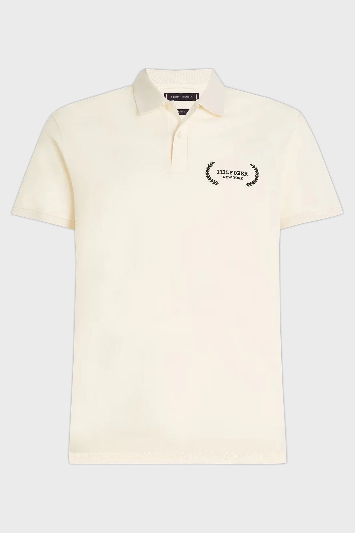 Tommy Hilfiger Organik Pamuklu Regular Fit Erkek Polo Yaka T Shirt MW0MW33582 AEF BEJ - 4
