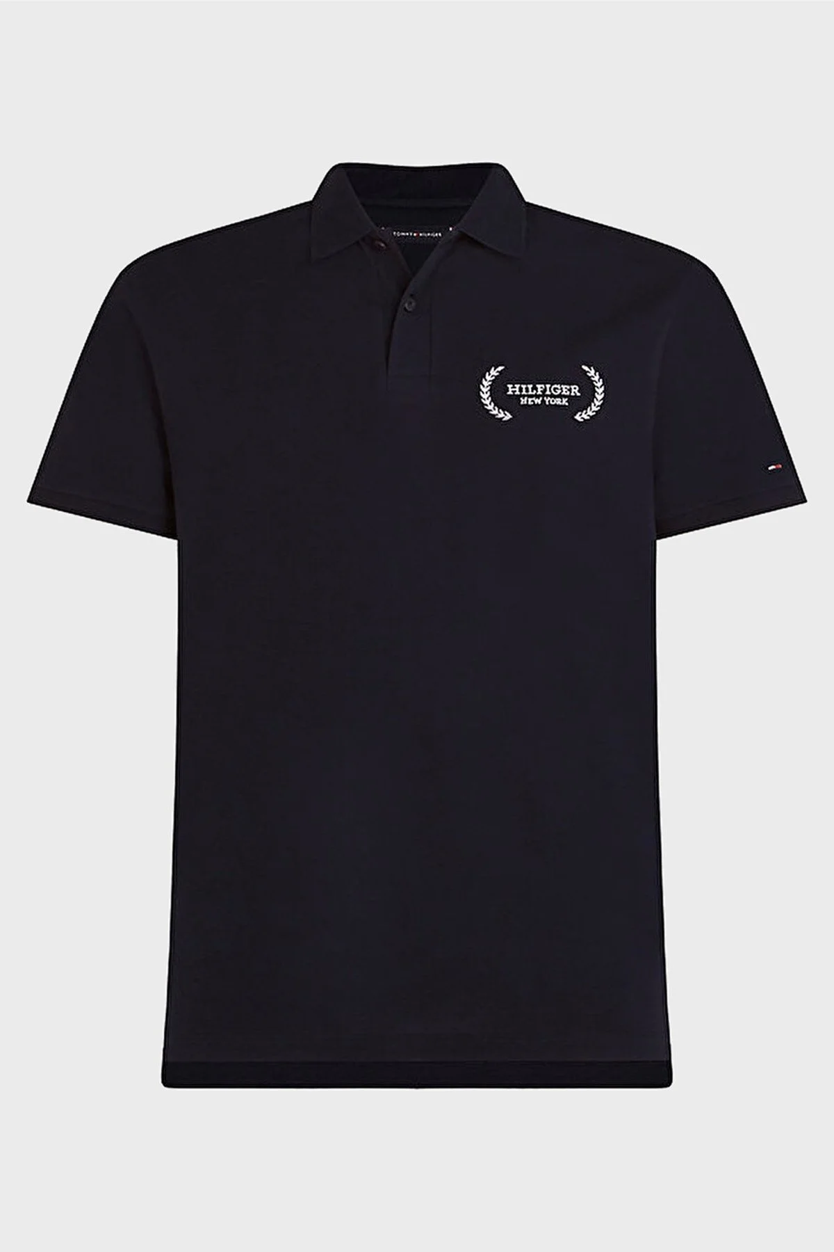 Tommy Hilfiger Organik Pamuklu Regular Fit Erkek Polo Yaka T Shirt MW0MW33582 DW5 LACİVERT - 5