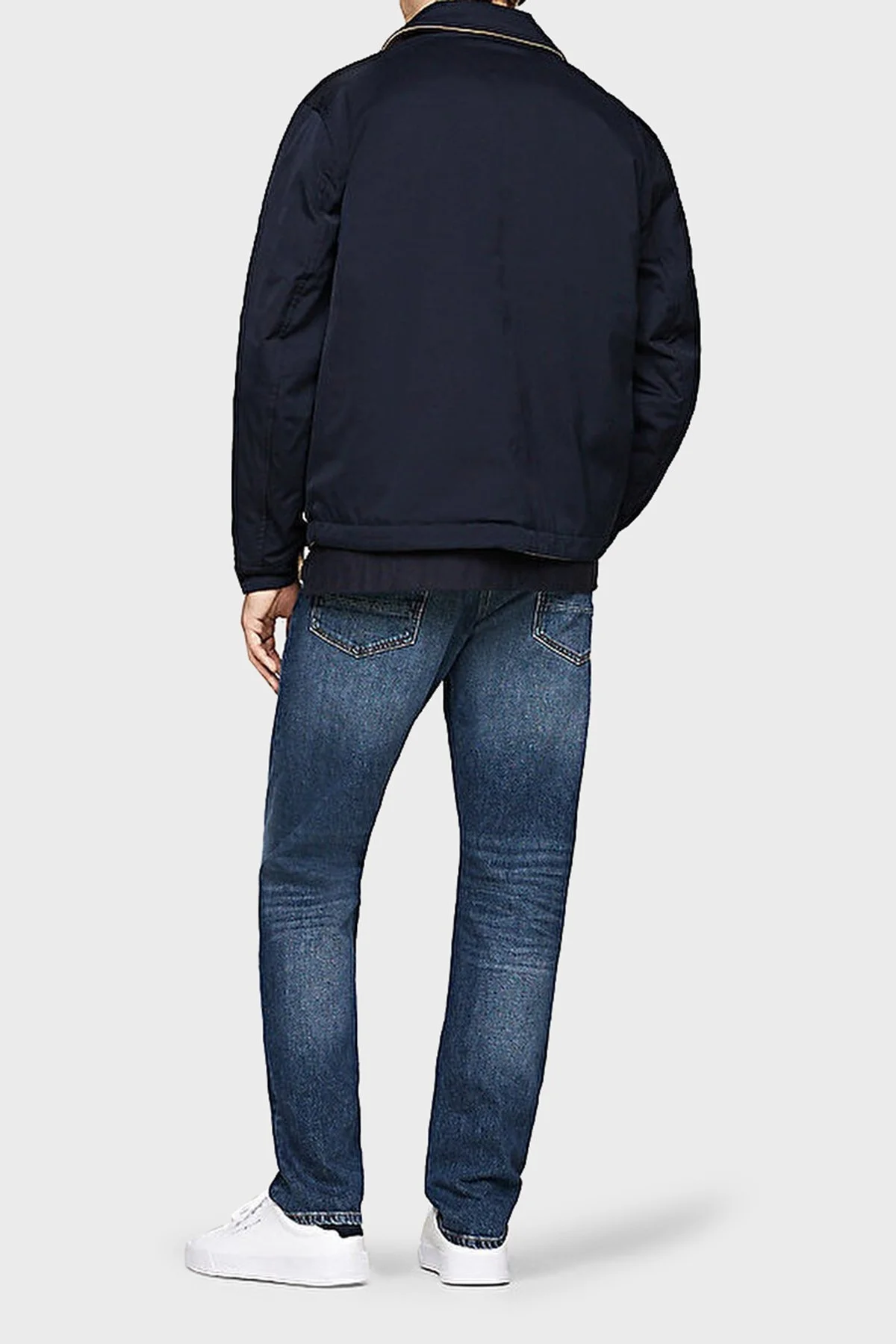 Tommy Hilfiger Pamuk Karışımlı Regular Fit Çift Taraflı Erkek Mont MW0MW36588 DW5 LACİVERT - 2