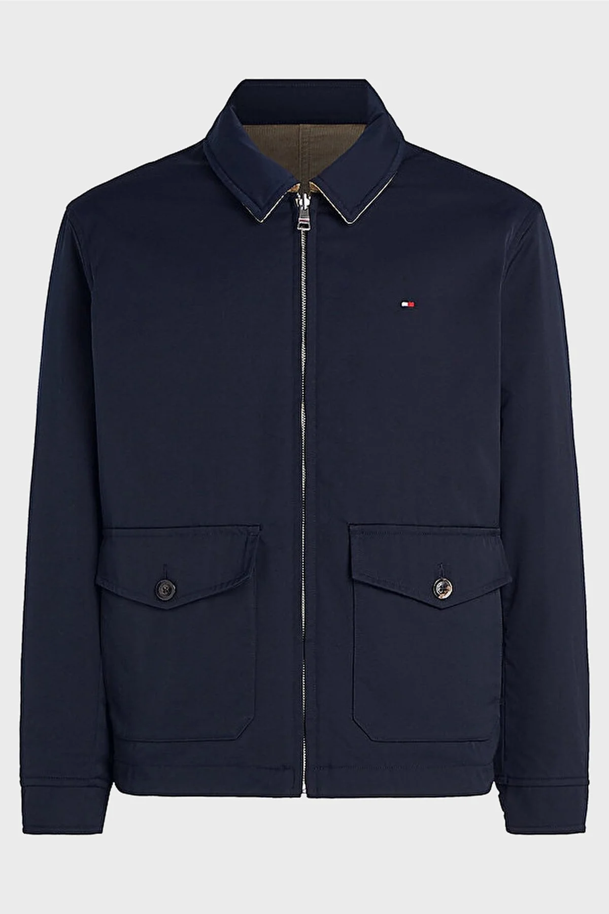 Tommy Hilfiger Pamuk Karışımlı Regular Fit Çift Taraflı Erkek Mont MW0MW36588 DW5 LACİVERT - 5