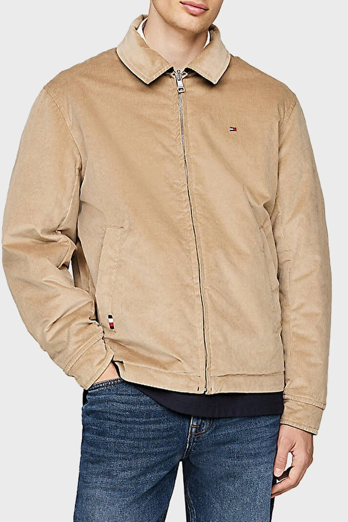 Tommy Hilfiger Pamuk Karışımlı Regular Fit Çift Taraflı Erkek Mont MW0MW36588 DW5 LACİVERT - 10