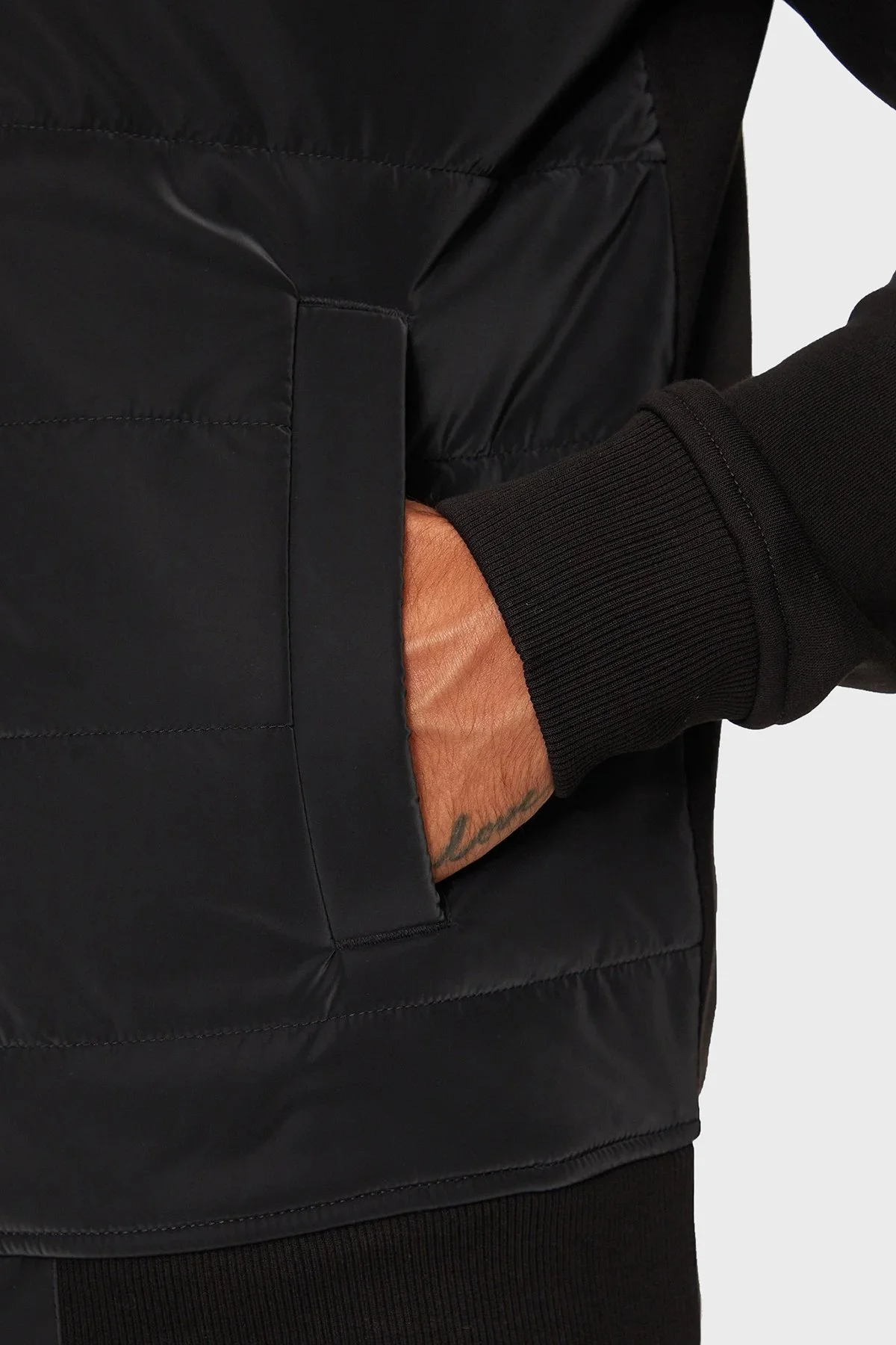 Tommy Hilfiger Pamuk Karışımlı Regular Fit Dik Yaka Fermuarlı Erkek Sweat MW0MW35543 BDS SİYAH - 5