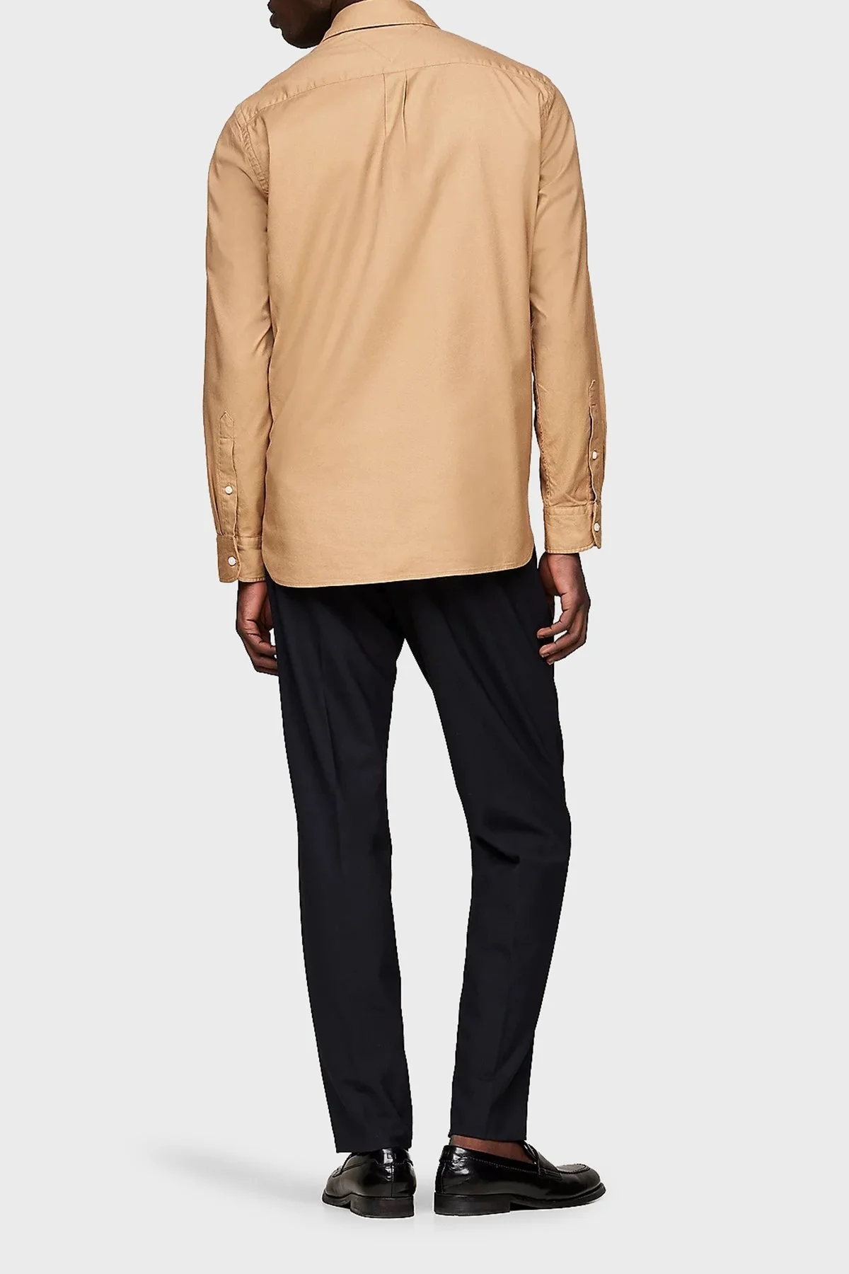 Tommy Hilfiger Pamuk Karışımlı Regular Fit Düğmeli Yaka Erkek Gömlek MW0MW36824 RBC KOYU HAKİ - 8