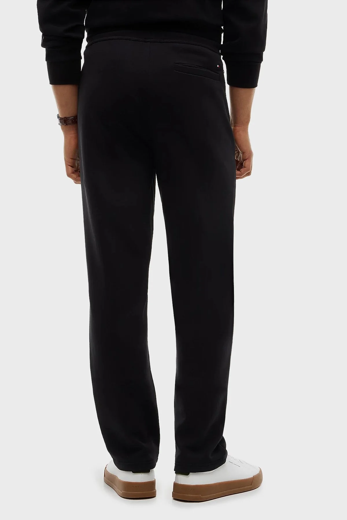 Tommy Hilfiger Pamuk Karışımlı Regular Fit Düz Paça Erkek Eşofman Altı MW0MW44991 BDS Siyah - 3