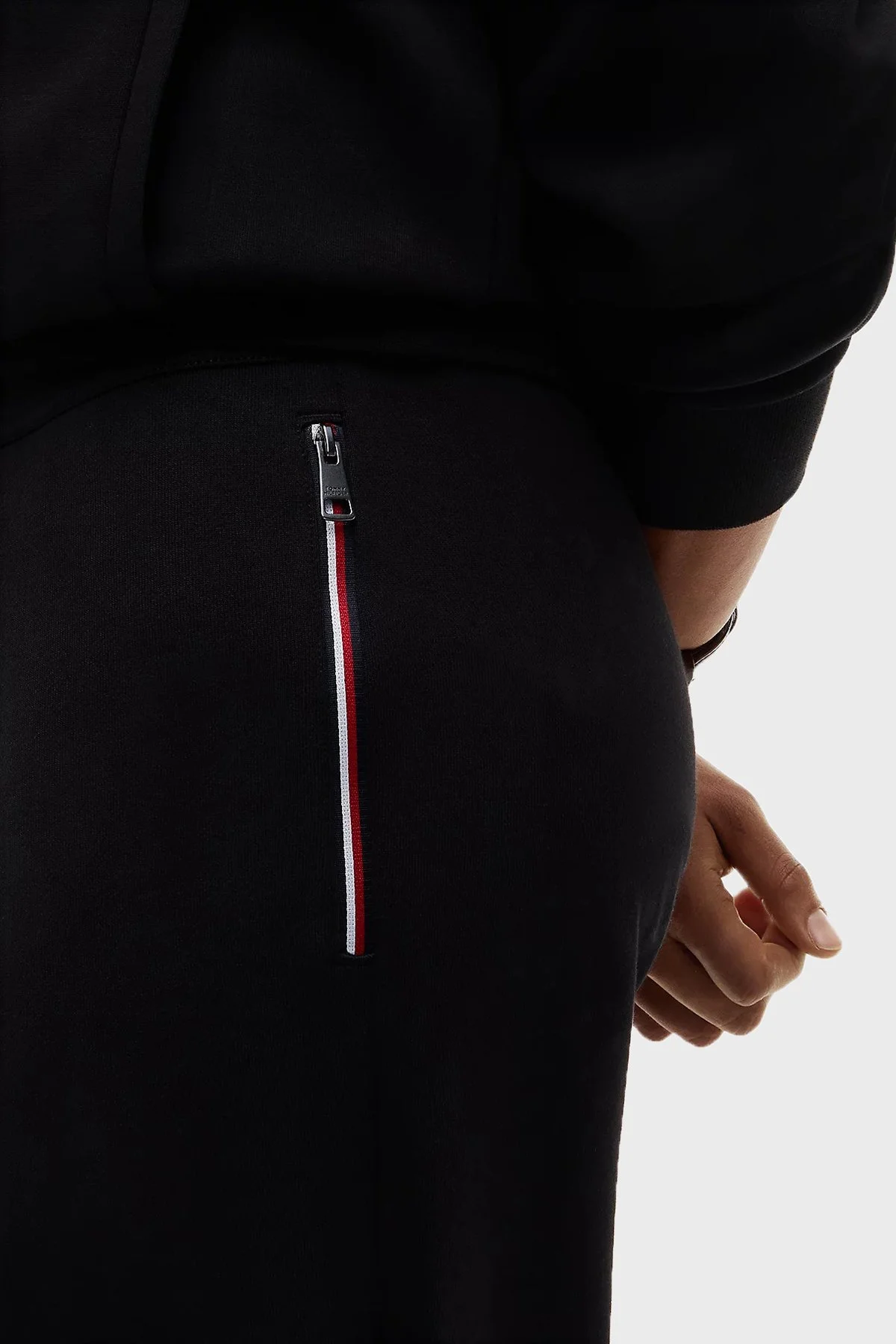 Tommy Hilfiger Pamuk Karışımlı Regular Fit Düz Paça Erkek Eşofman Altı MW0MW44991 BDS Siyah - 4