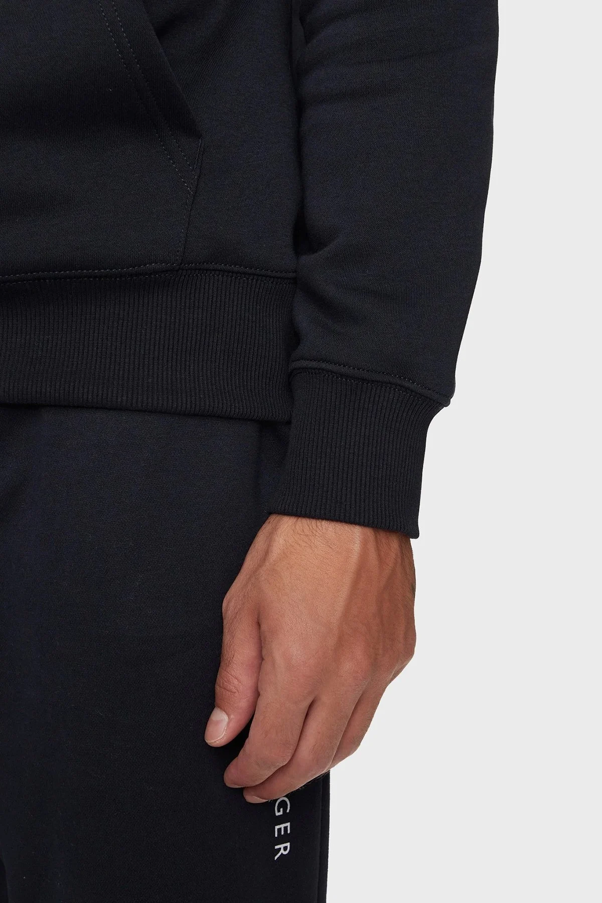 Tommy Hilfiger Pamuk Karışımlı Regular Fit Kanguru Cepli Kapüşonlu Erkek Sweat MW0MW37361 DW5 LACİVERT - 10