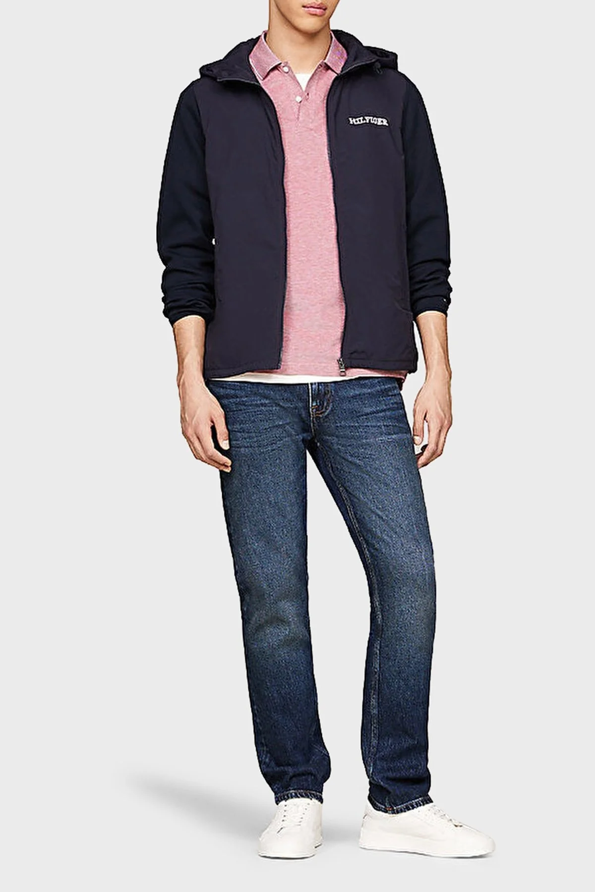 Tommy Hilfiger Pamuk Karışımlı Regular Fit Kapüşonlu Fermuarlı Erkek Sweat MW0MW35562 DW5 LACİVERT - 3