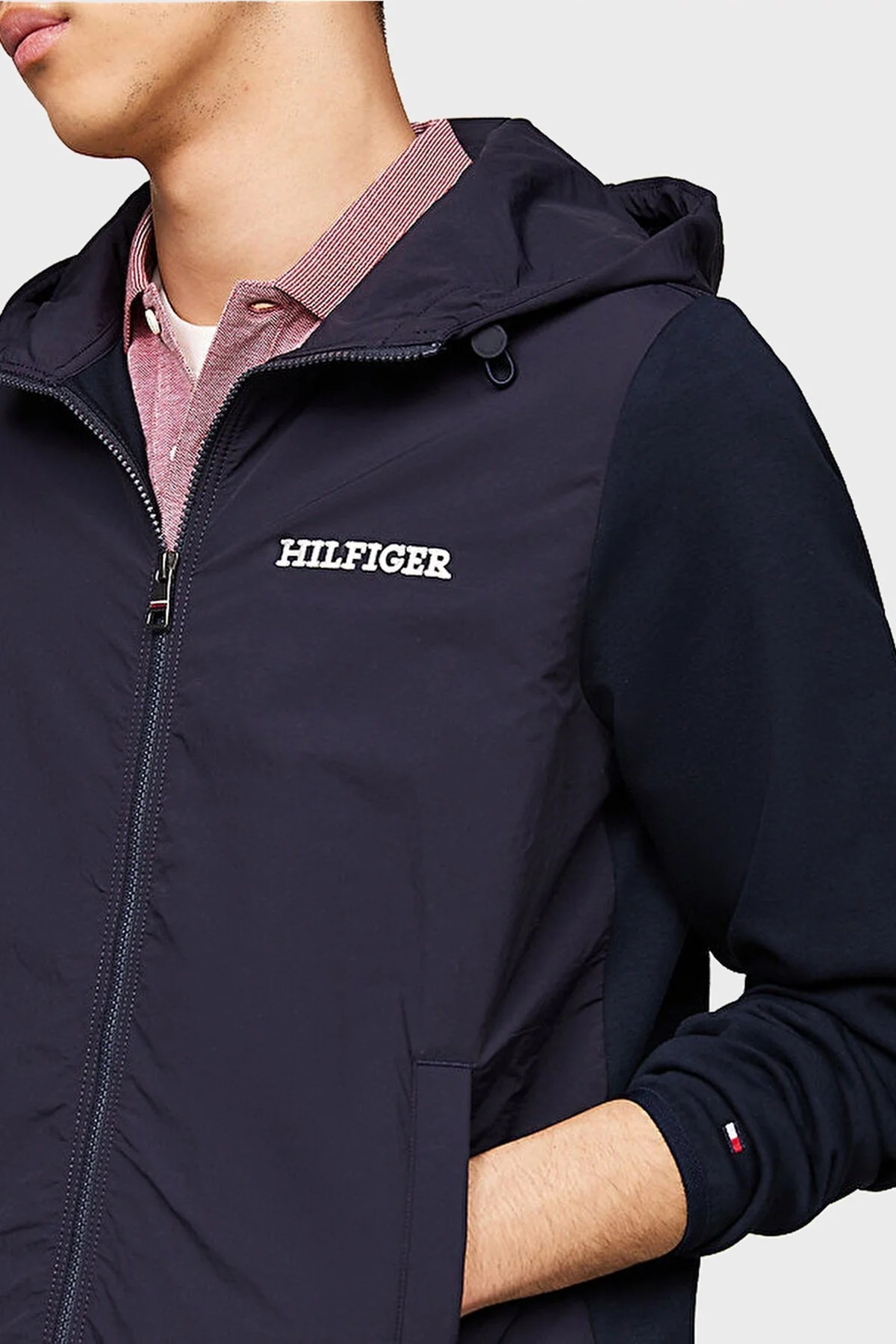 Tommy Hilfiger Pamuk Karışımlı Regular Fit Kapüşonlu Fermuarlı Erkek Sweat MW0MW35562 DW5 LACİVERT - 4