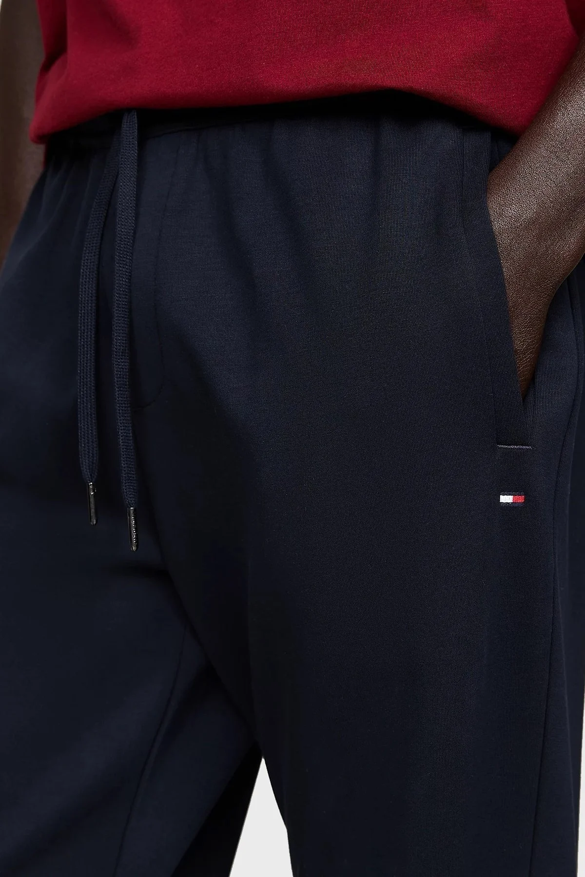 Tommy Hilfiger Pamuk Karışımlı Regular Fit Ribanalı Paça Jogger Erkek Pantolon MW0MW37242 DW5 LACİVERT - 7