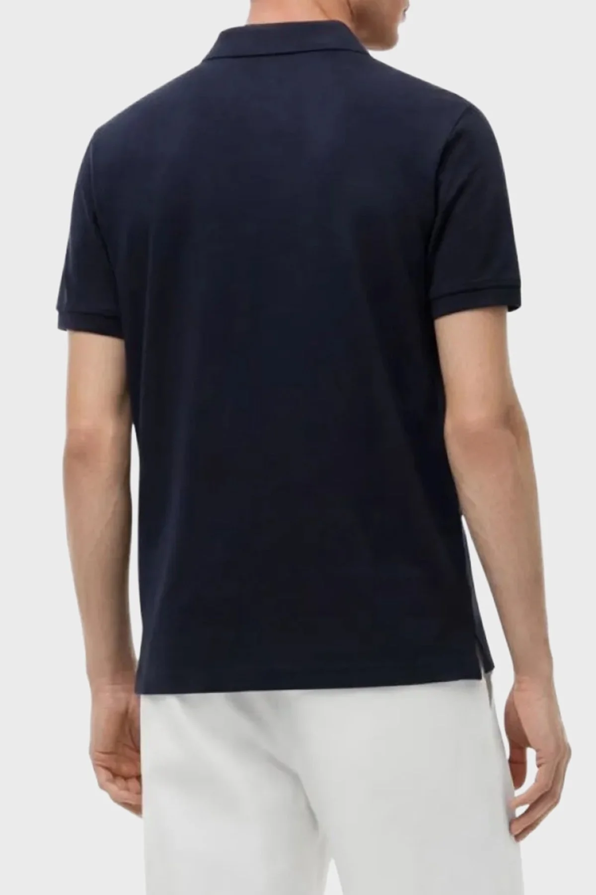 Tommy Hilfiger Pamuk Karışımlı Regular Fit Yarım Fermuarlı Erkek Polo Yaka T Shirt MW0MW43282 DW5 Lacivert - 3