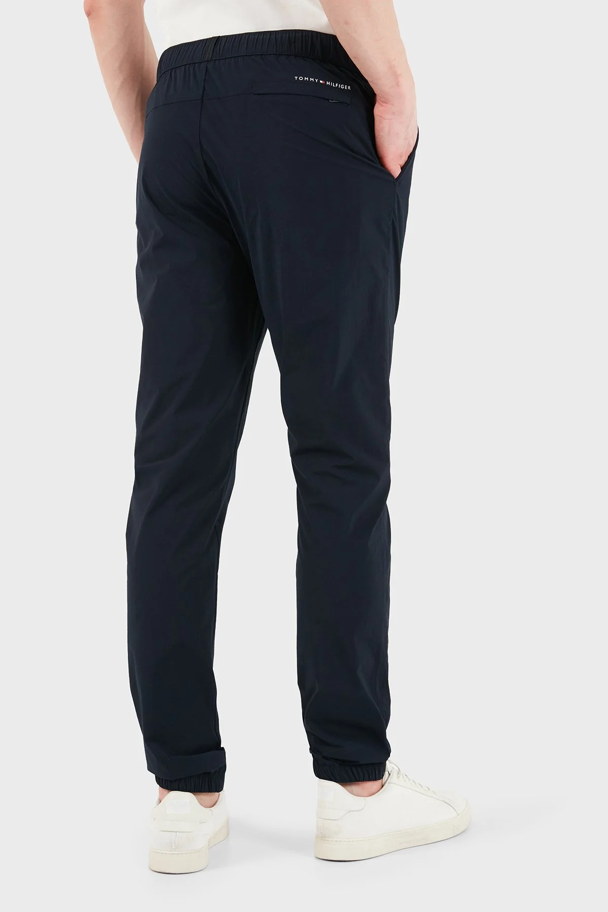 Tommy Hilfiger Pamuk Karışımlı Tapered Fit Normal Bel Erkek Pantolon MW0MW41777 DW5 LACİVERT - 3
