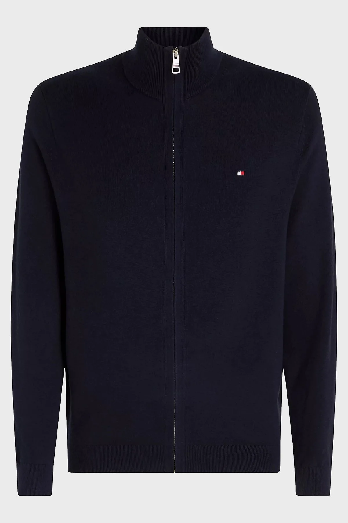 Tommy Hilfiger Pamuk ve Kaşmir Karışımlı Regular Fit Fermuarlı Erkek Hırka MW0MW28050 DW5 LACİVERT - 10