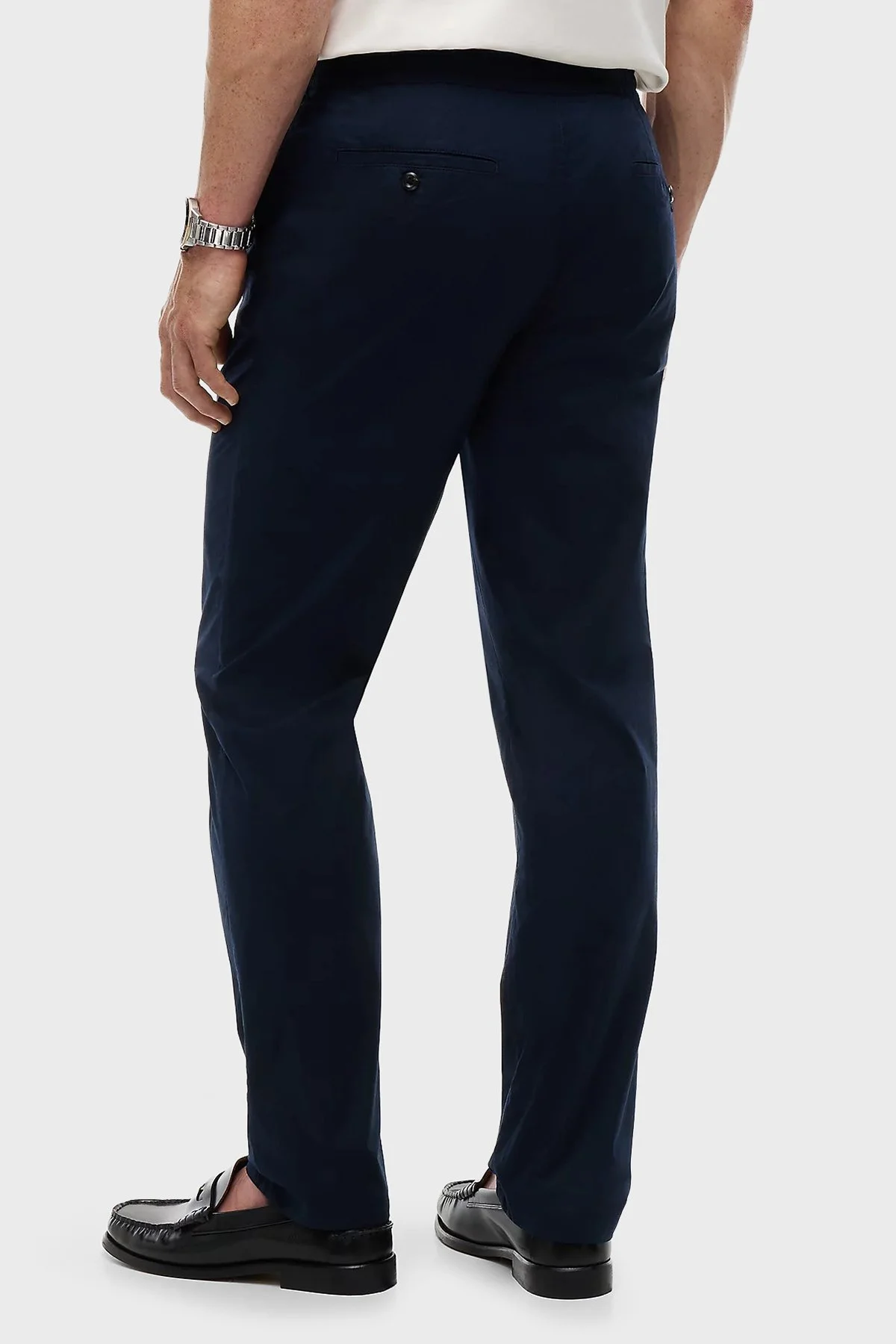 Tommy Hilfiger Pamuklu Bağlamalı Normal Bel Düz Paça Erkek Pantolon MW0MW42340 DW5 LACİVERT - 3