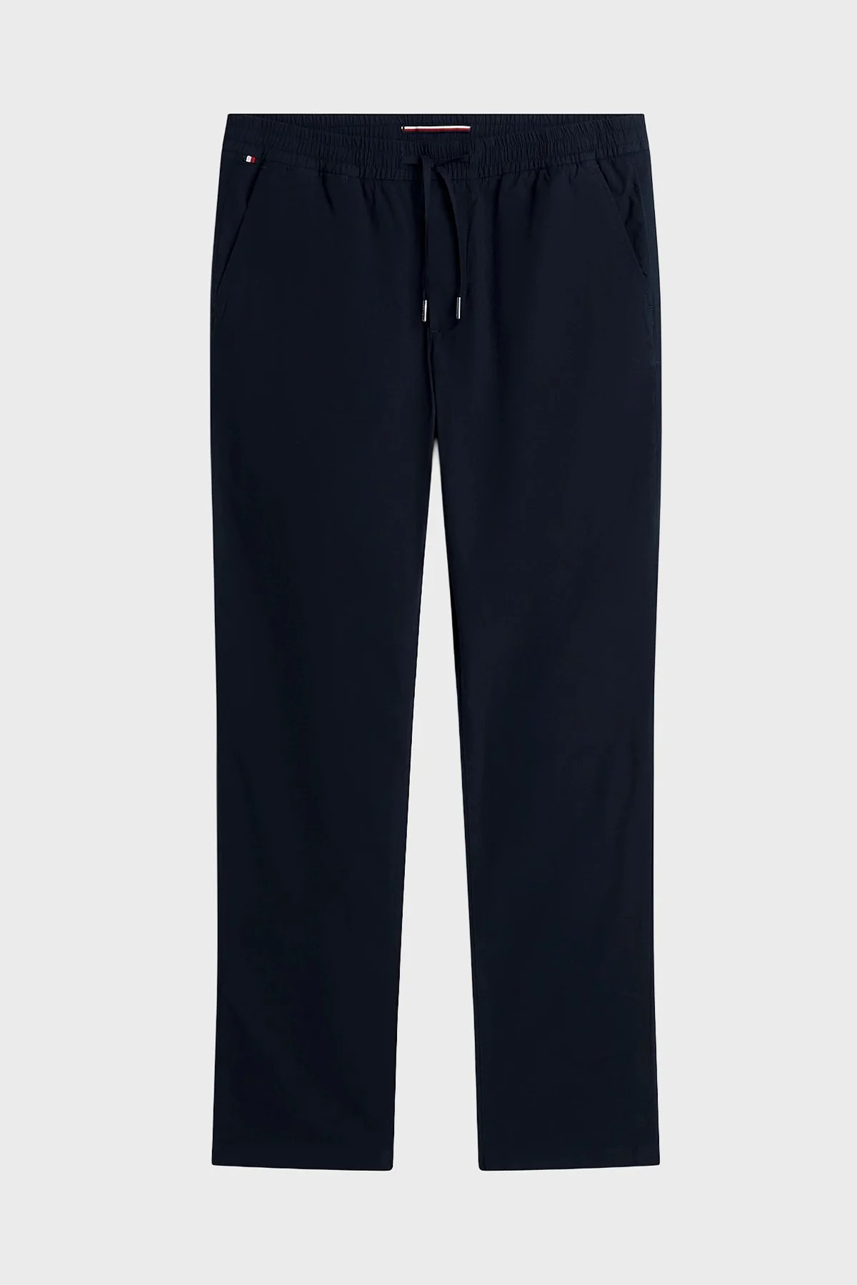 Tommy Hilfiger Pamuklu Bağlamalı Normal Bel Düz Paça Erkek Pantolon MW0MW42340 DW5 LACİVERT - 5
