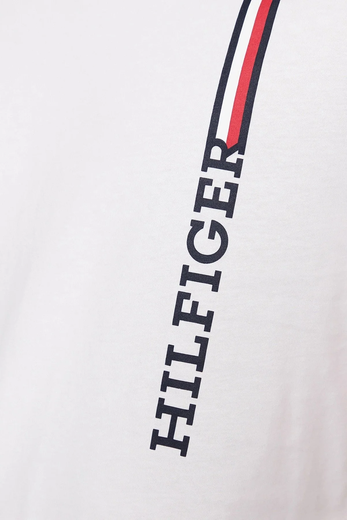 Tommy Hilfiger Pamuklu Bisiklet Yaka Regular Fit Erkek T Shirt MW0MW32118 YBR BEYAZ - 4