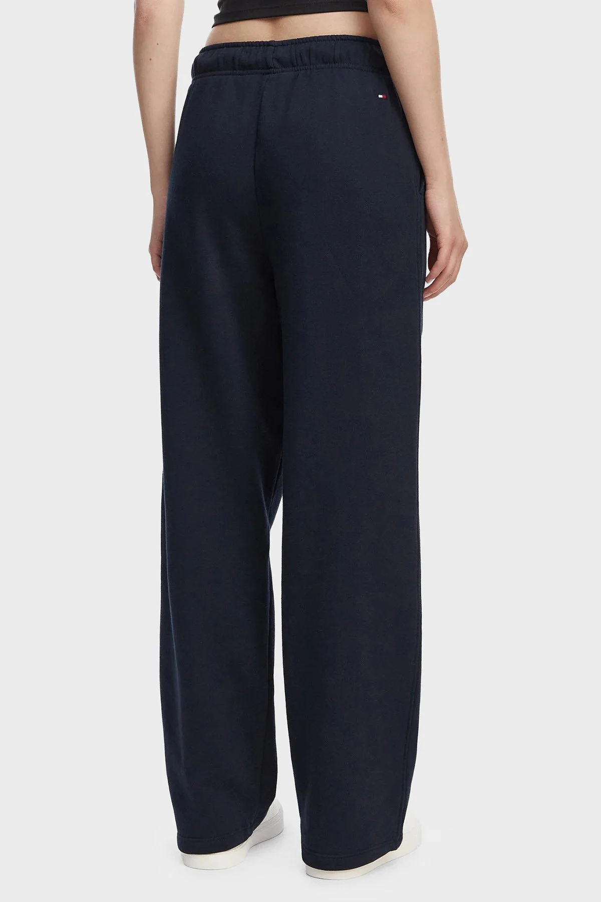 Tommy Hilfiger Pamuklu Comfort Fit Yüksek Bel Kadın Pantolon WW0WW50783 C1G LACİVERT - 3