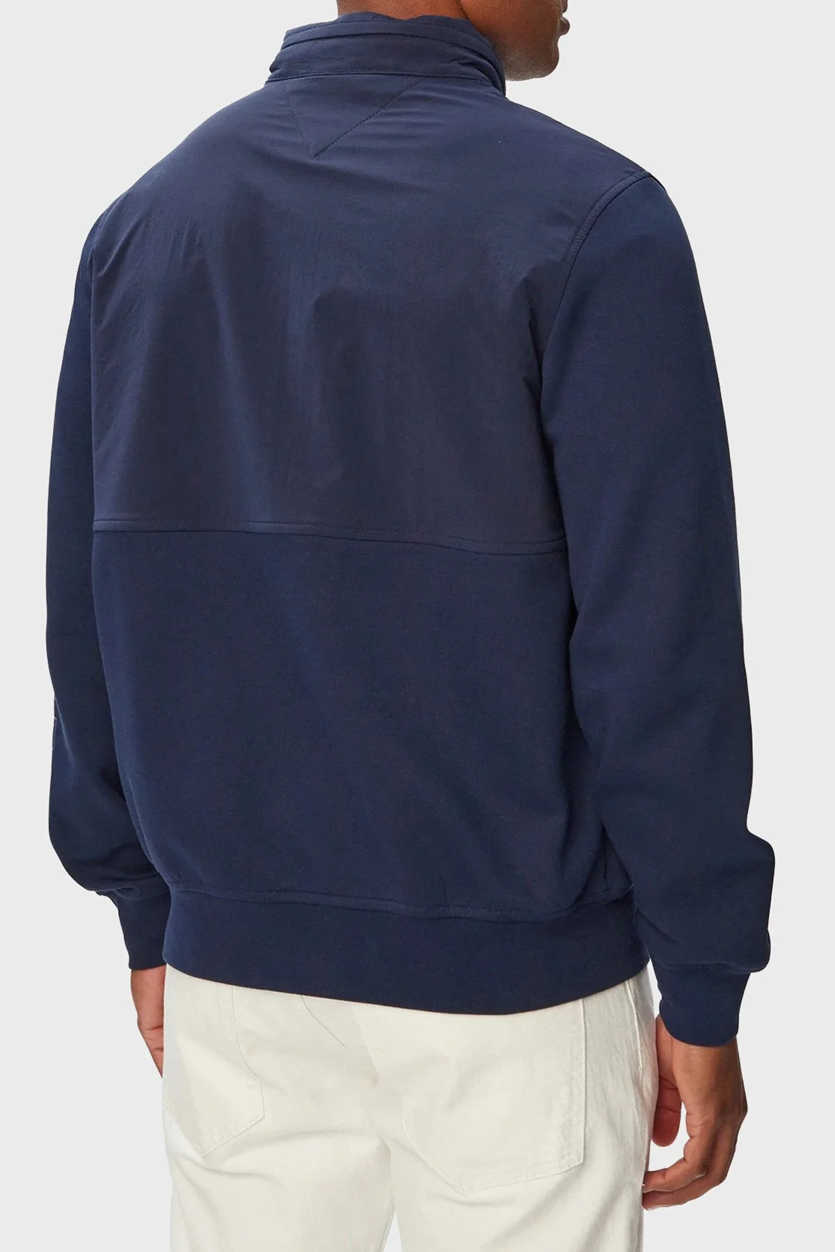 Tommy Hilfiger Pamuklu Dik Yaka Regular Fit Erkek Sweat MW0MW43443 DCC Lacivert - 4