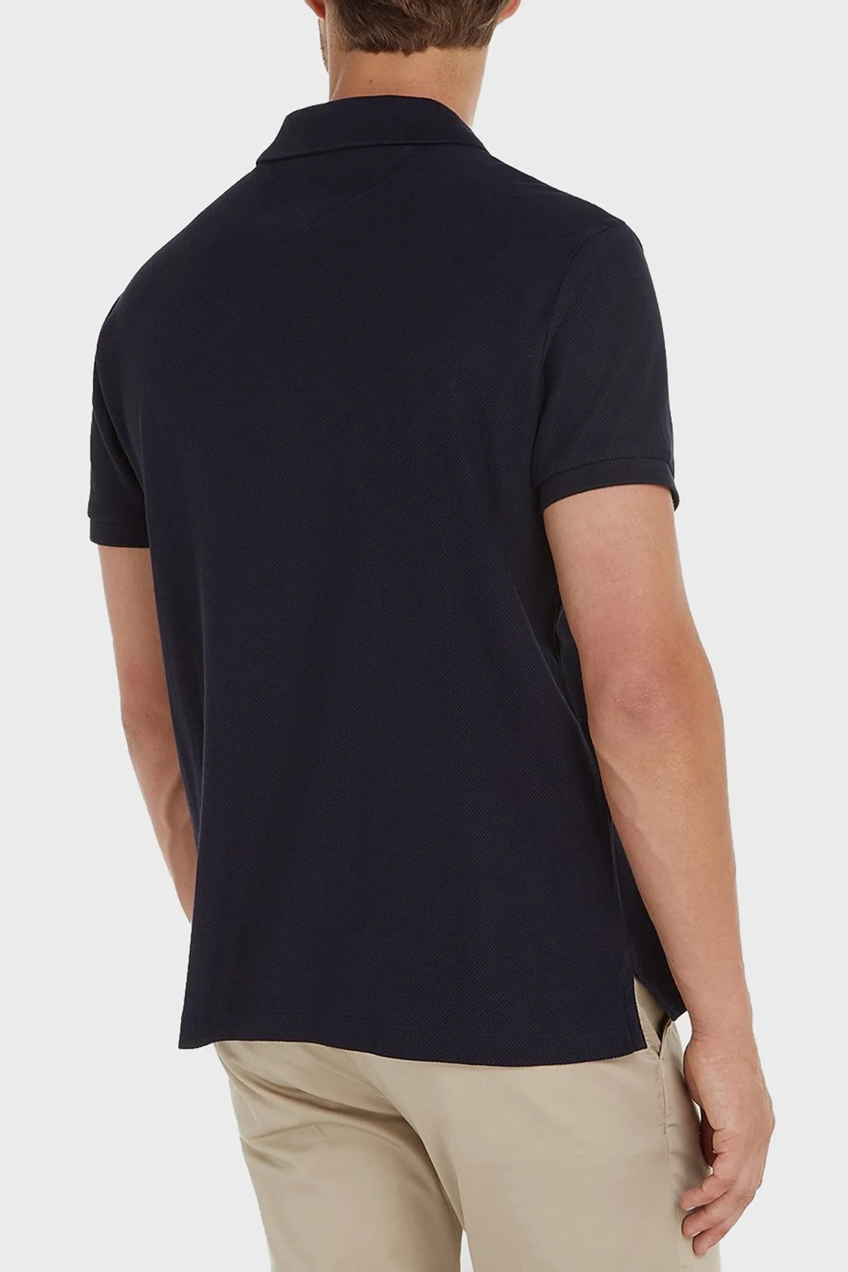 Tommy Hilfiger Pamuklu Erkek Polo Yaka T Shirt MW0MW35626 DW5 LACİVERT - 2