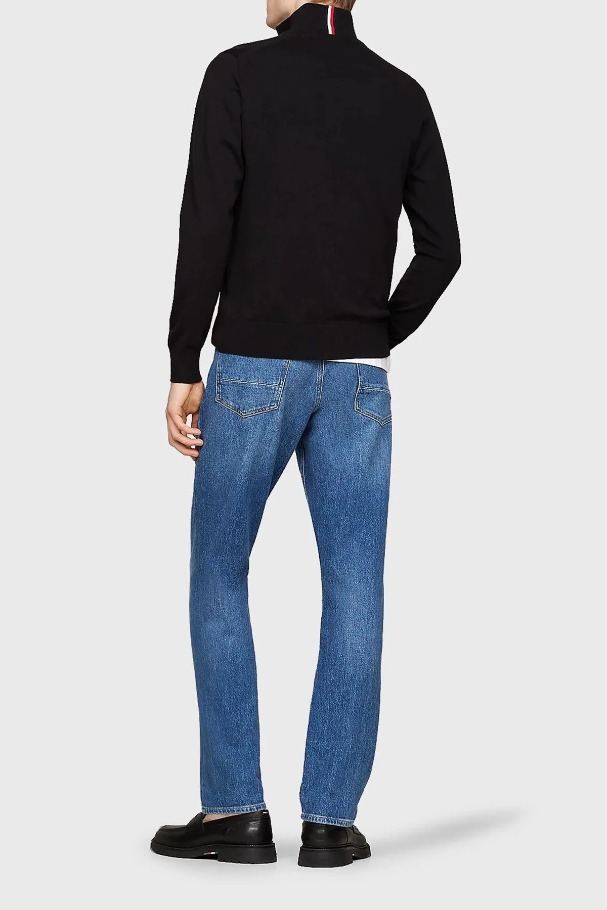 Tommy Hilfiger Pamuklu Fermuarlı Erkek Sweat MW0MW22747 BDS SİYAH - 2