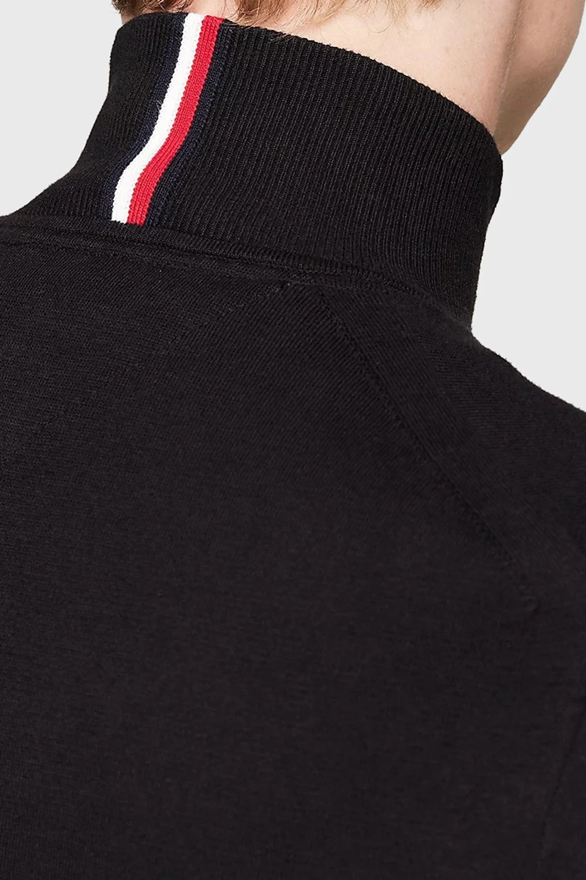Tommy Hilfiger Pamuklu Fermuarlı Erkek Sweat MW0MW22747 BDS SİYAH - 4