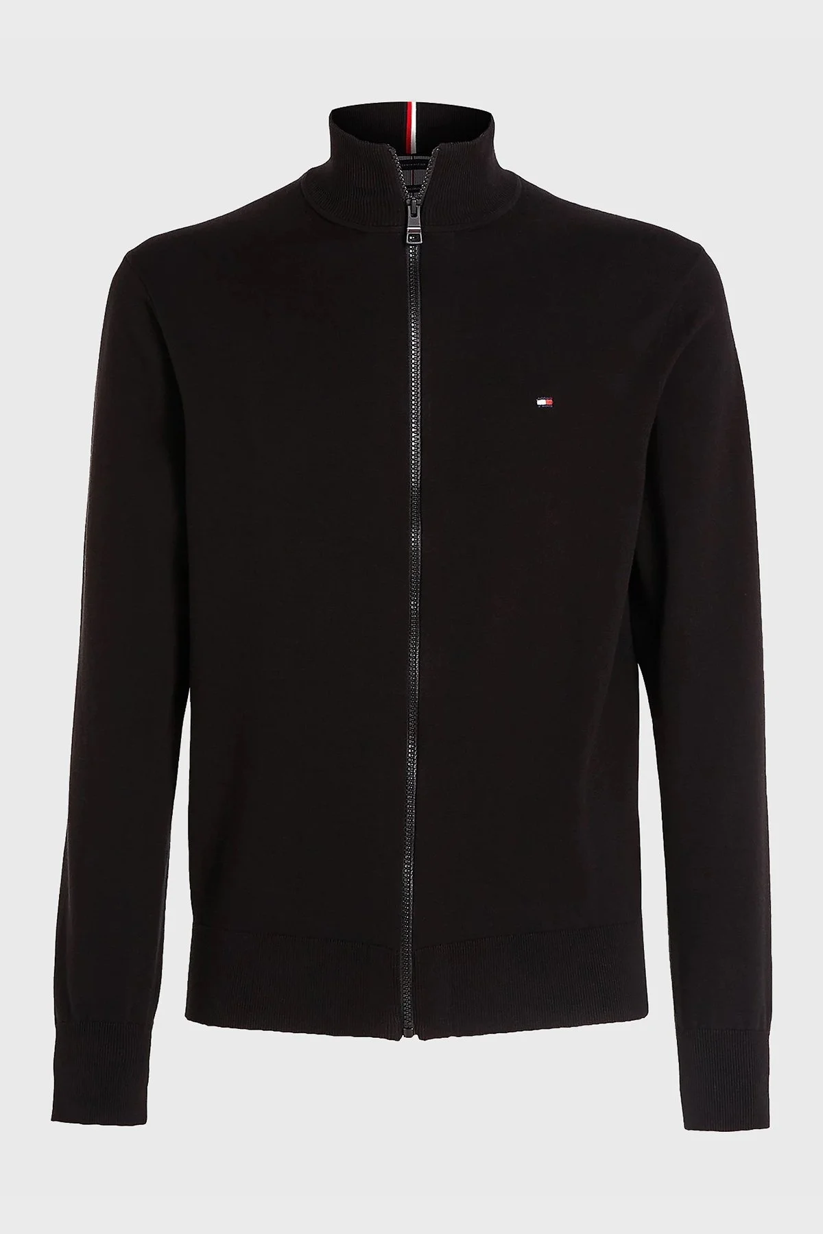 Tommy Hilfiger Pamuklu Fermuarlı Erkek Sweat MW0MW22747 BDS SİYAH - 5