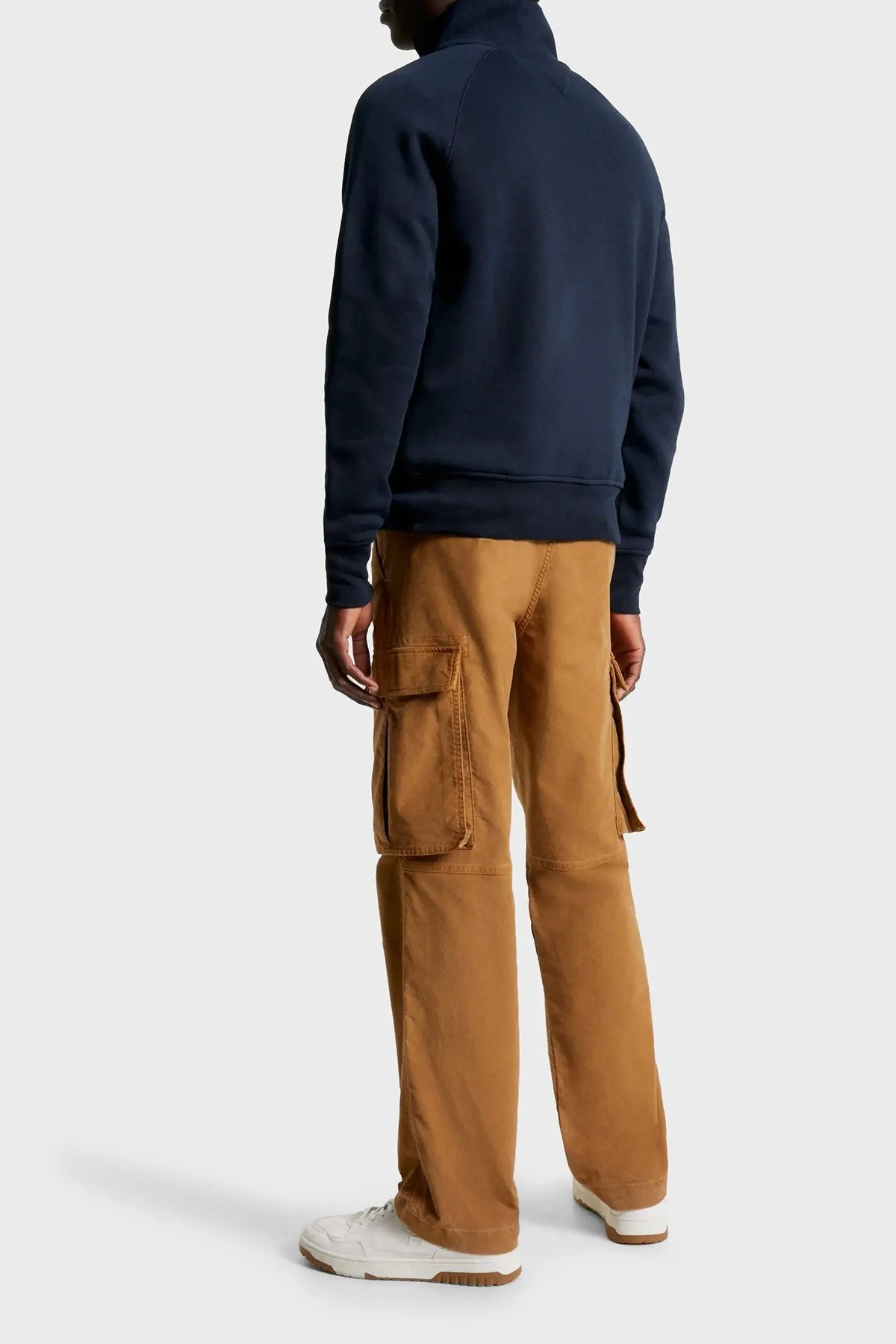 Tommy Hilfiger Pamuklu Fermuarlı Önü Kapitoneli Dik Yaka Regular Fit Erkek Sweat MW0MW32686 DW5 LACİVERT - 2