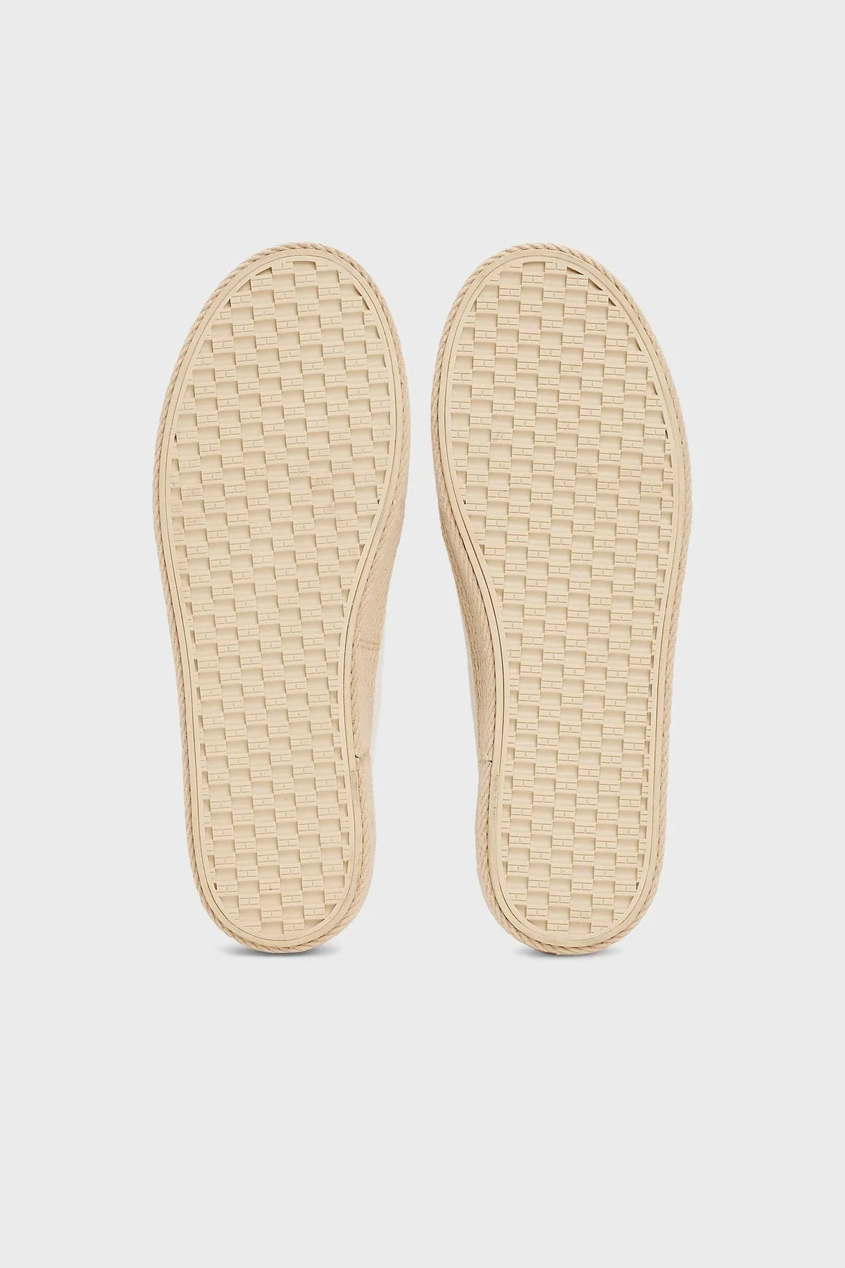 Tommy Hilfiger Pamuklu Hasır Detaylı Sneaker Bayan Ayakkabı FW0FW08404 YBH BEYAZ - 7