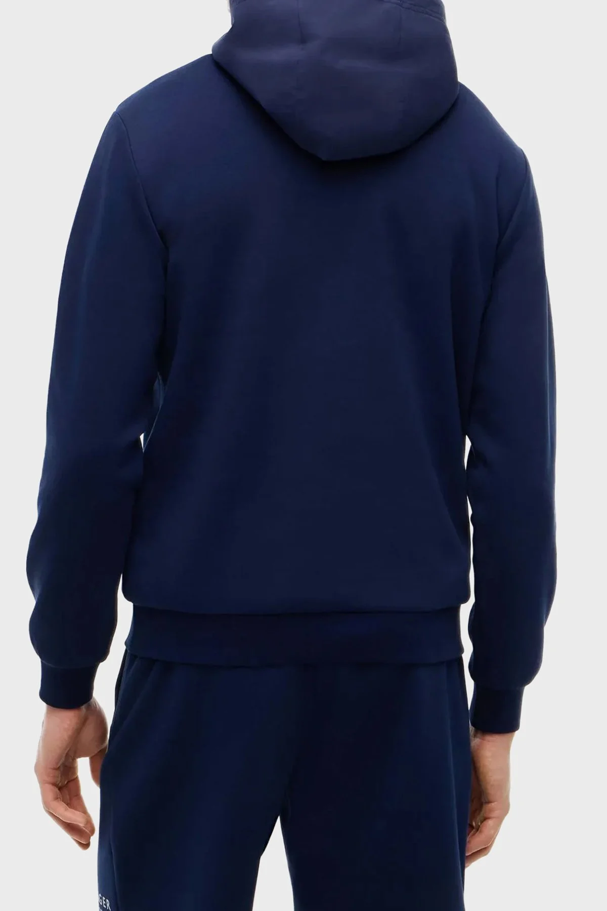 Tommy Hilfiger Pamuklu Logolu Kapüşonlu Yaka Erkek Sweat MW0MW43191 DCC Lacivert - 3