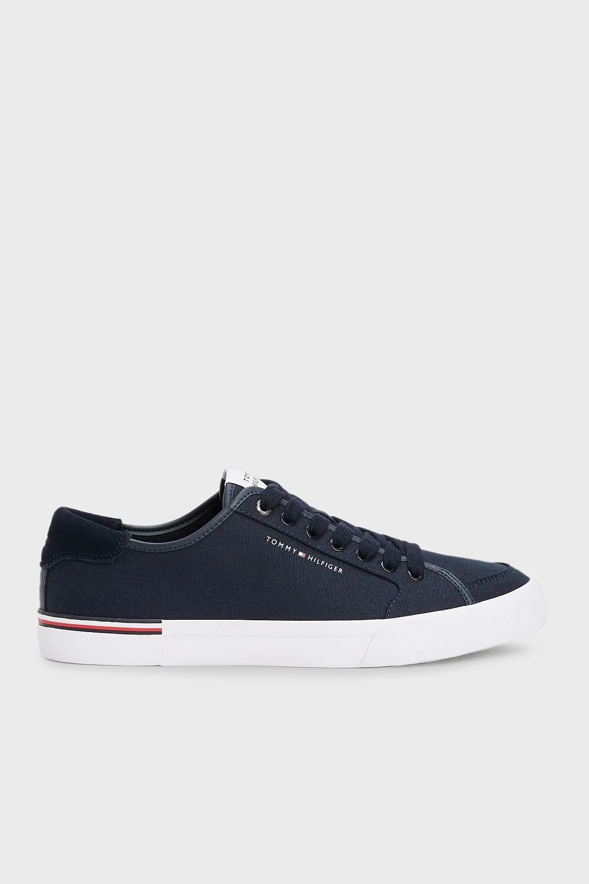 Tommy Hilfiger Pamuklu Logolu Sneaker Erkek Ayakkabı FM0FM05398 DW5 LACİVERT - 1