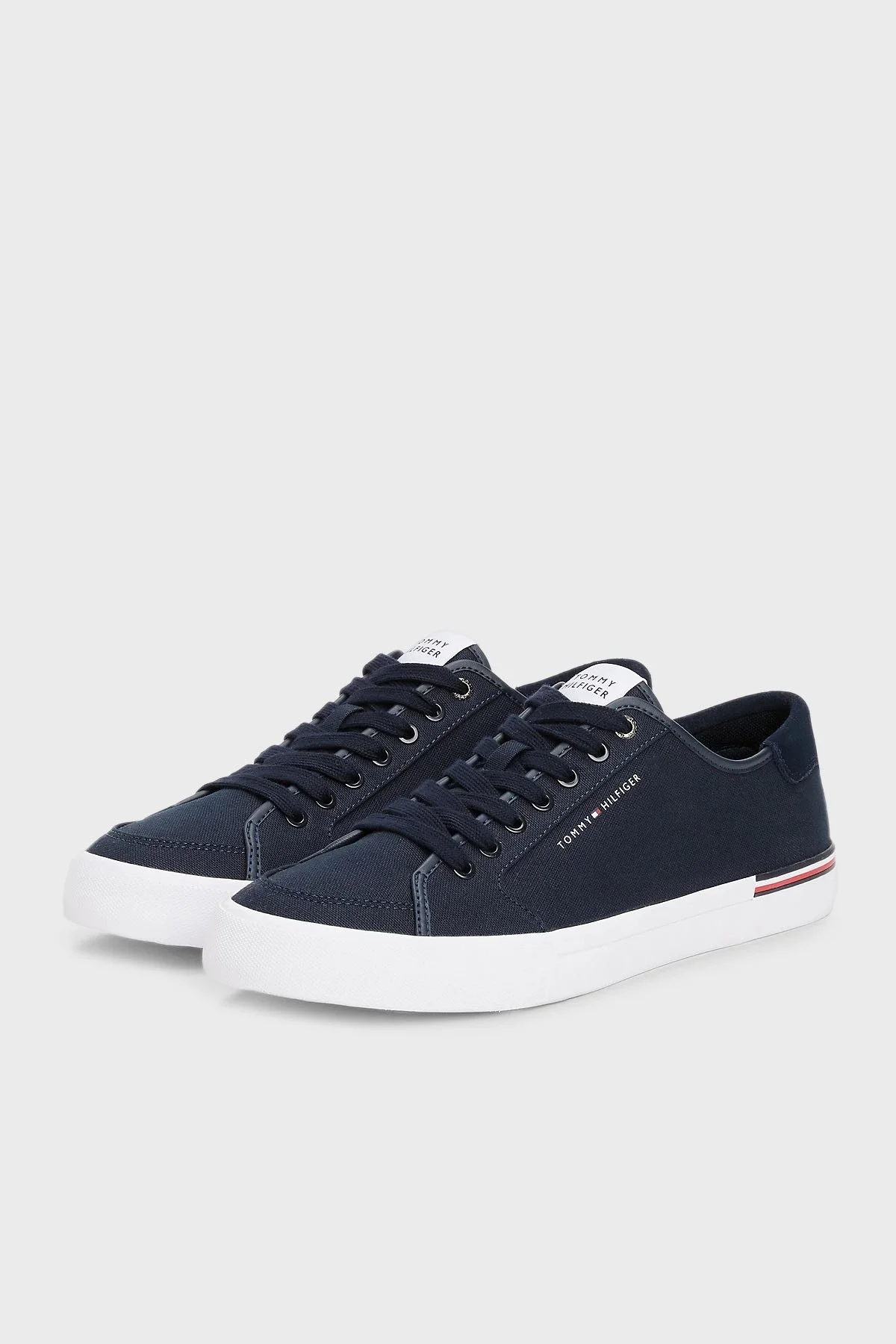Tommy Hilfiger Pamuklu Logolu Sneaker Erkek Ayakkabı FM0FM05398 DW5 LACİVERT - 3