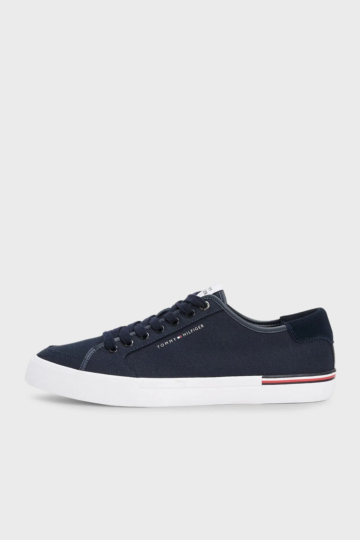 Tommy Hilfiger Pamuklu Logolu Sneaker Erkek Ayakkabı FM0FM05398 DW5 LACİVERT - 4