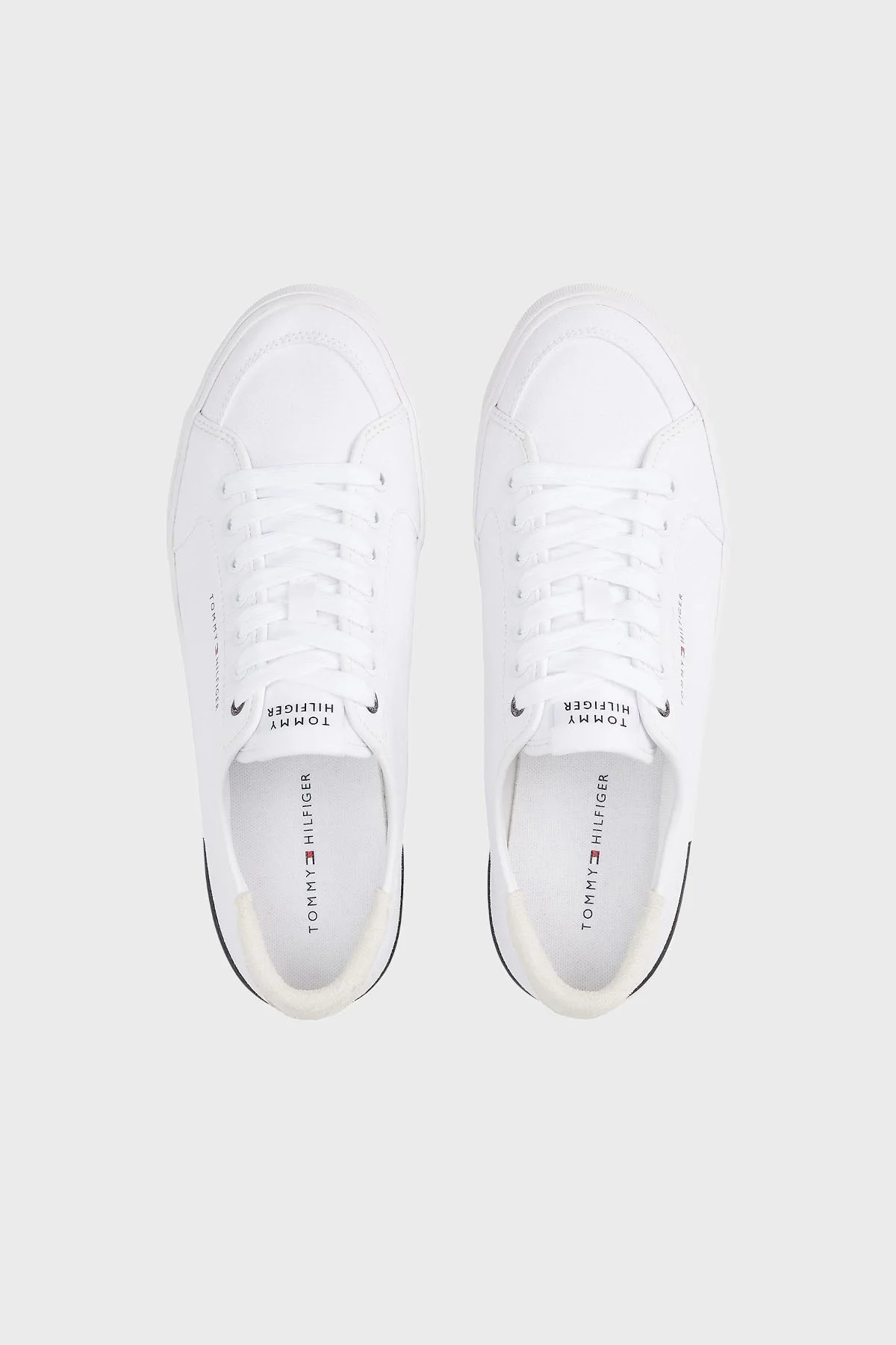 Tommy Hilfiger Pamuklu Logolu Sneaker Erkek Ayakkabı FM0FM05398 YBS BEYAZ - 3