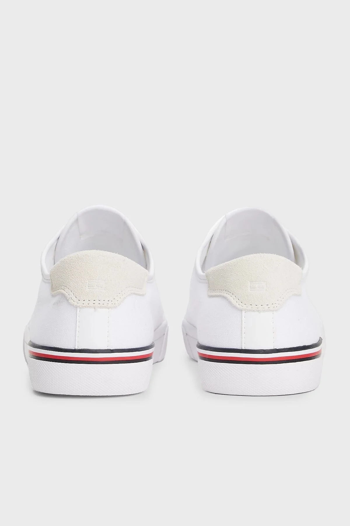 Tommy Hilfiger Pamuklu Logolu Sneaker Erkek Ayakkabı FM0FM05398 YBS BEYAZ - 4