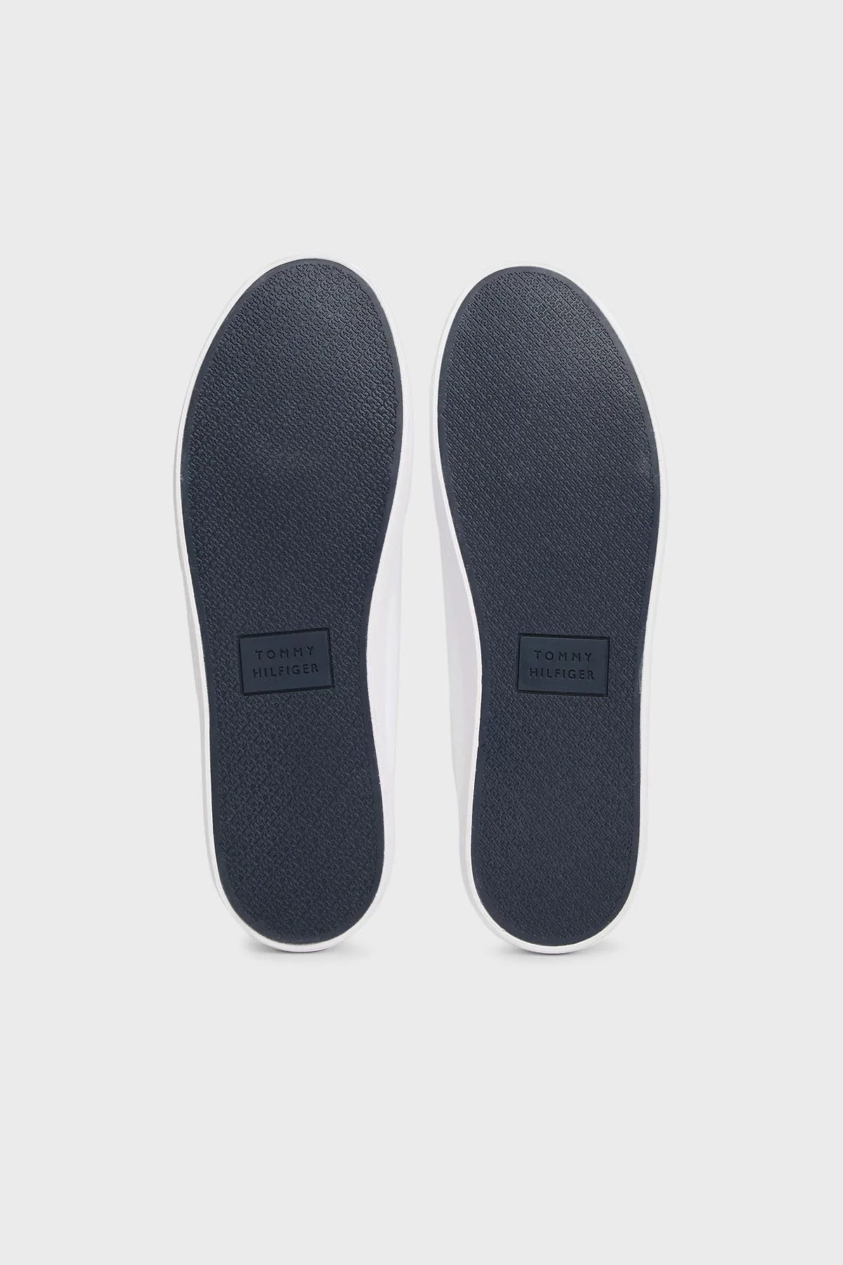 Tommy Hilfiger Pamuklu Logolu Sneaker Erkek Ayakkabı FM0FM05398 YBS BEYAZ - 6