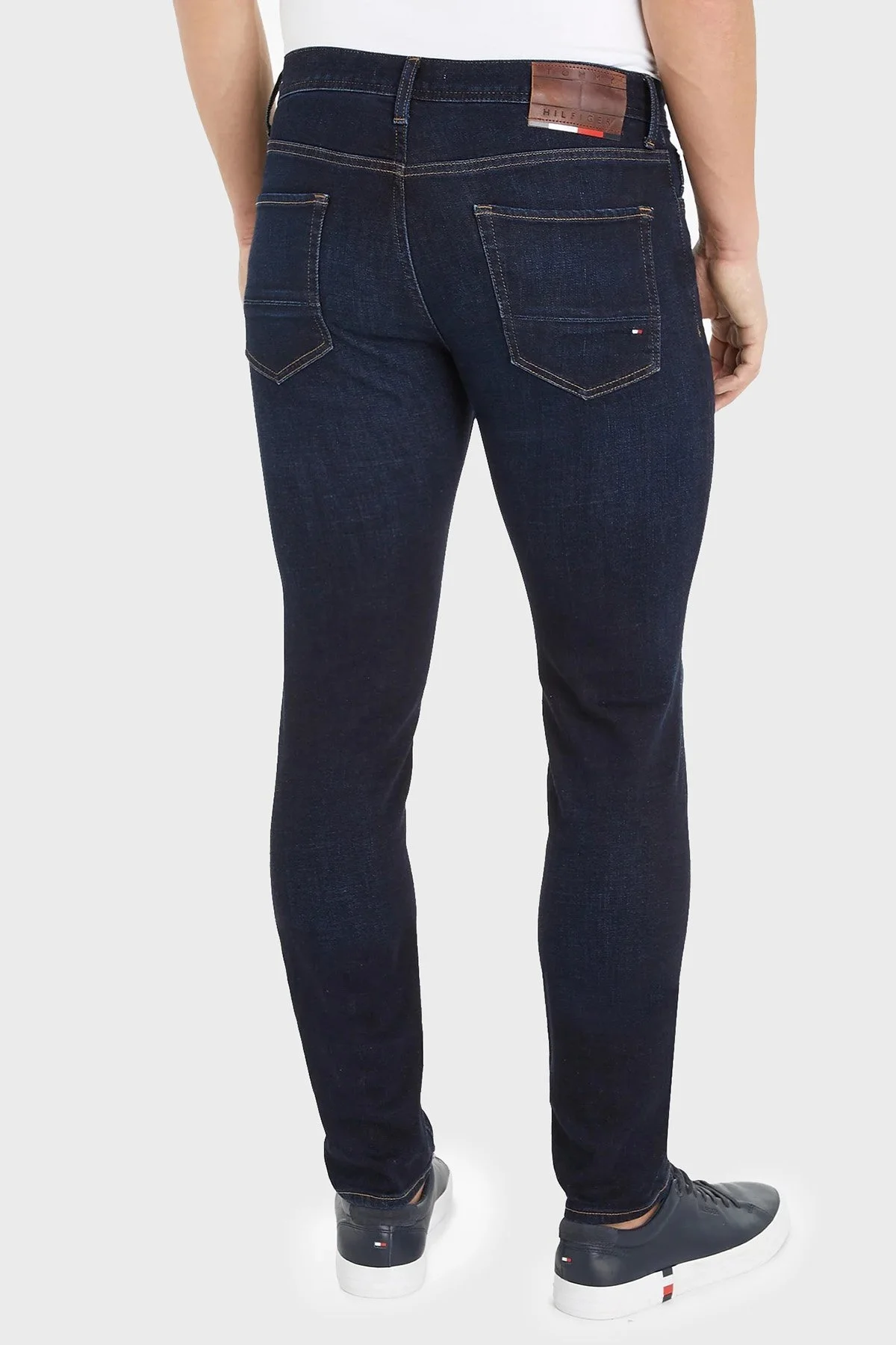 Tommy Hilfiger Pamuklu Normal Bel Slim Fit Dar Paça Jeans Erkek Kot Pantolon MW0MW33346 1BN LACİVERT - 2