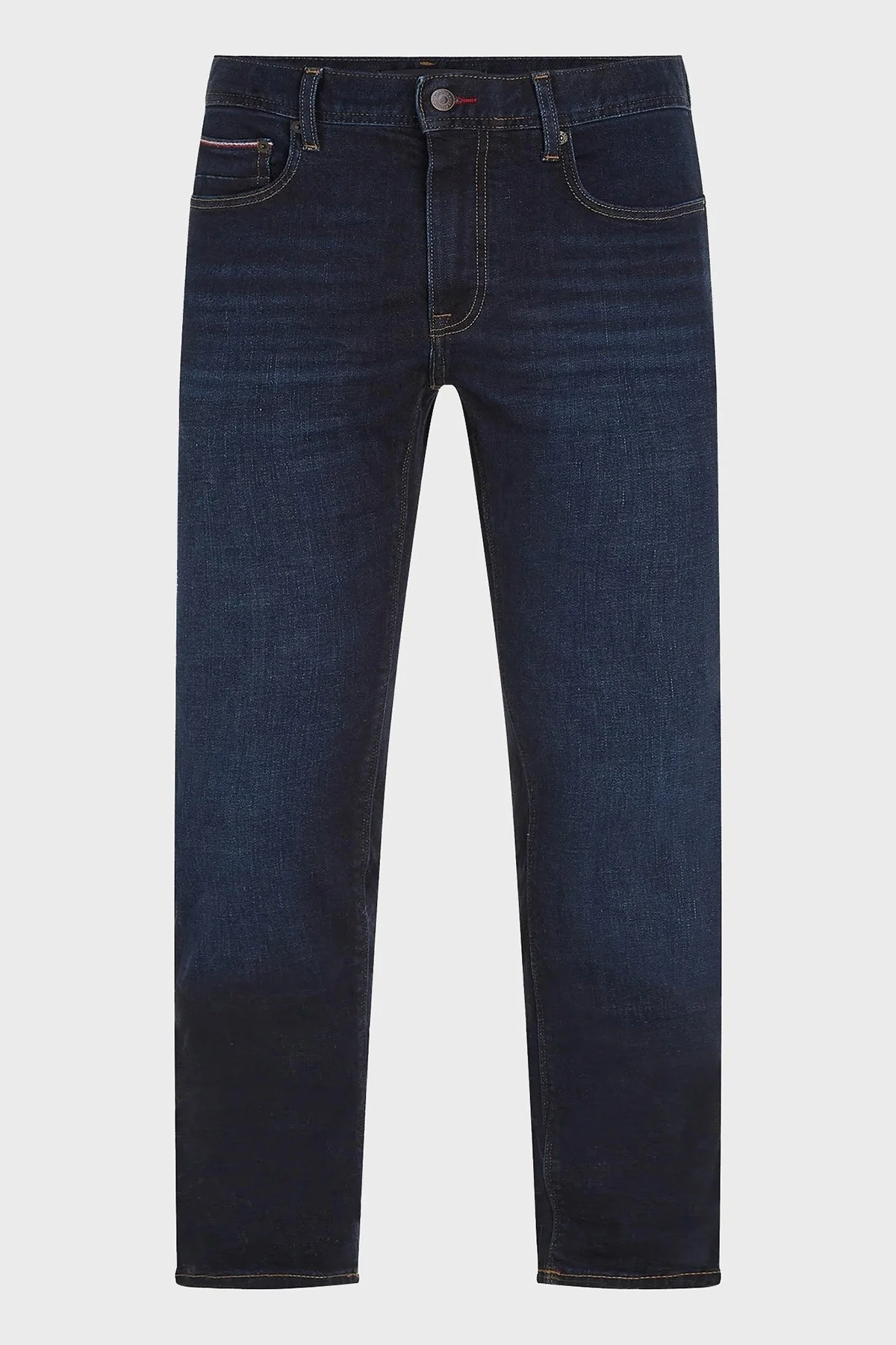Tommy Hilfiger Pamuklu Normal Bel Slim Fit Dar Paça Jeans Erkek Kot Pantolon MW0MW33346 1BN LACİVERT - 4