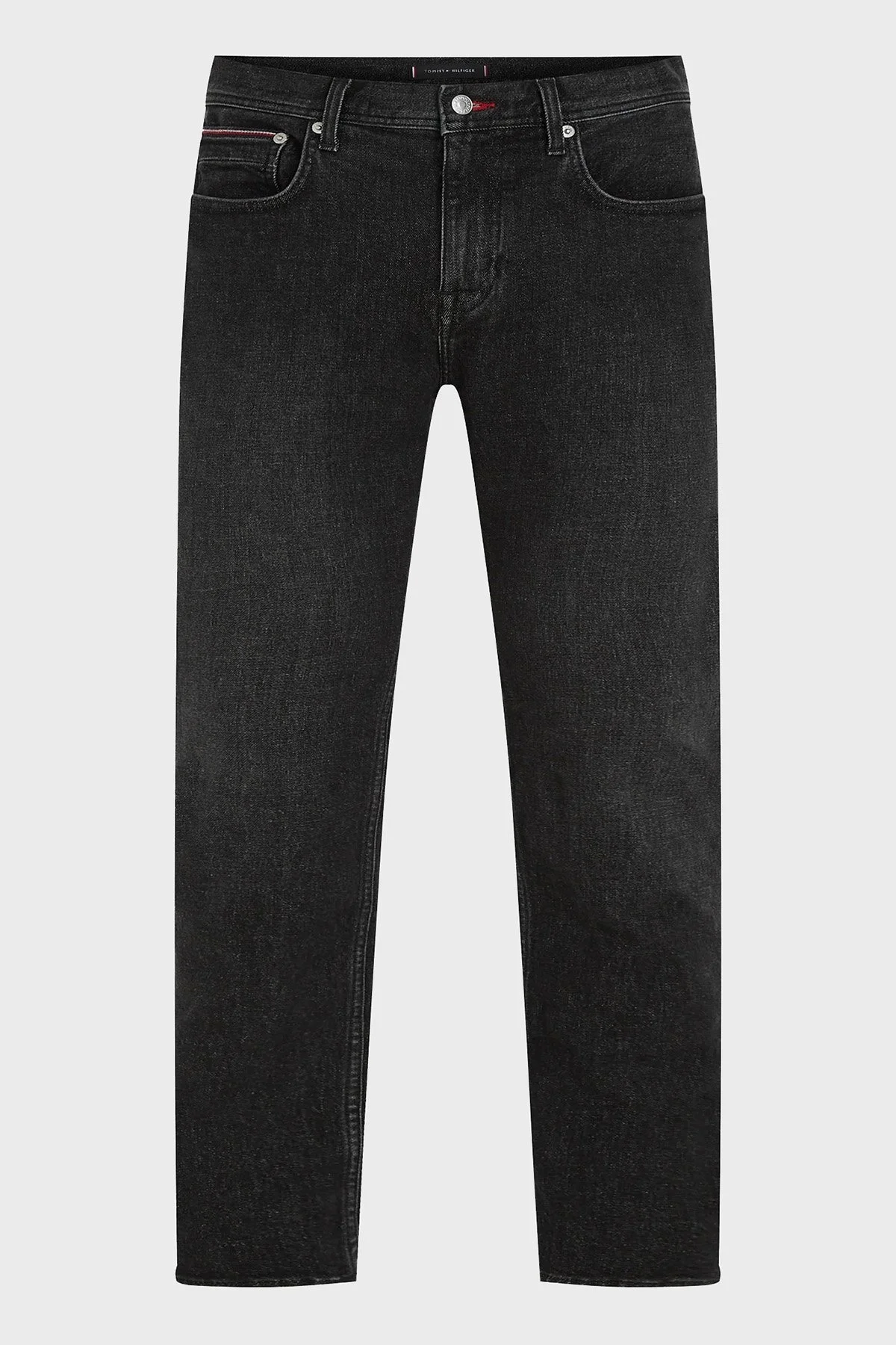 Tommy Hilfiger Pamuklu Normal Bel Slim Fit Düz Paça Jeans Erkek Kot Pantolon MW0MW33343 1B2 SİYAH - 4
