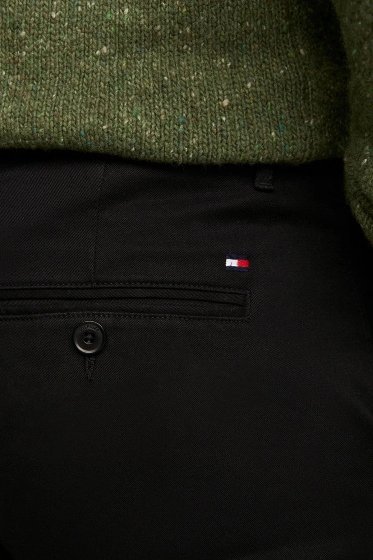 Tommy Hilfiger Pamuklu Normal Bel Slim Fit Erkek Pantolon MW0MW26619 BDS SİYAH - 14